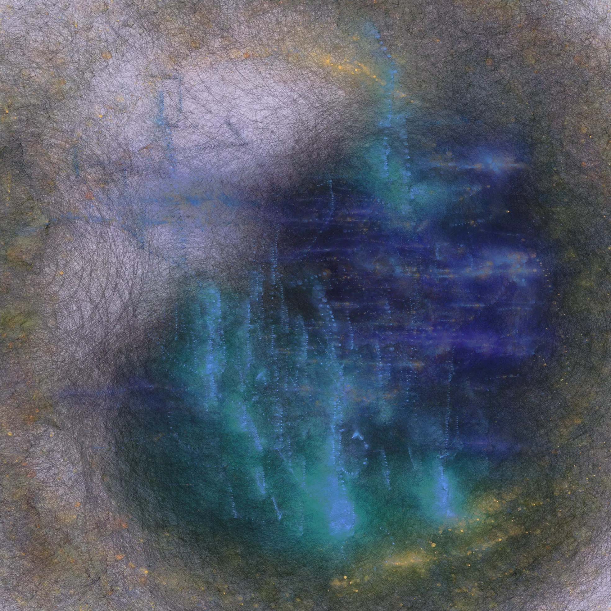 You are the product of countless tiny decisions taken over the course of your life. Stitched is an attempt to visualize one’s current self as a product of the myriad forking paths available to us. The animated version is available for view at

https://www.fxhash.xyz/gentk/306914

Stitched is generative art coded in p5.js, inspired by The Garden of Forking Paths by Borges and stylistically by French and Russian Impressionists, and Autoglyphs by Larva Labs.