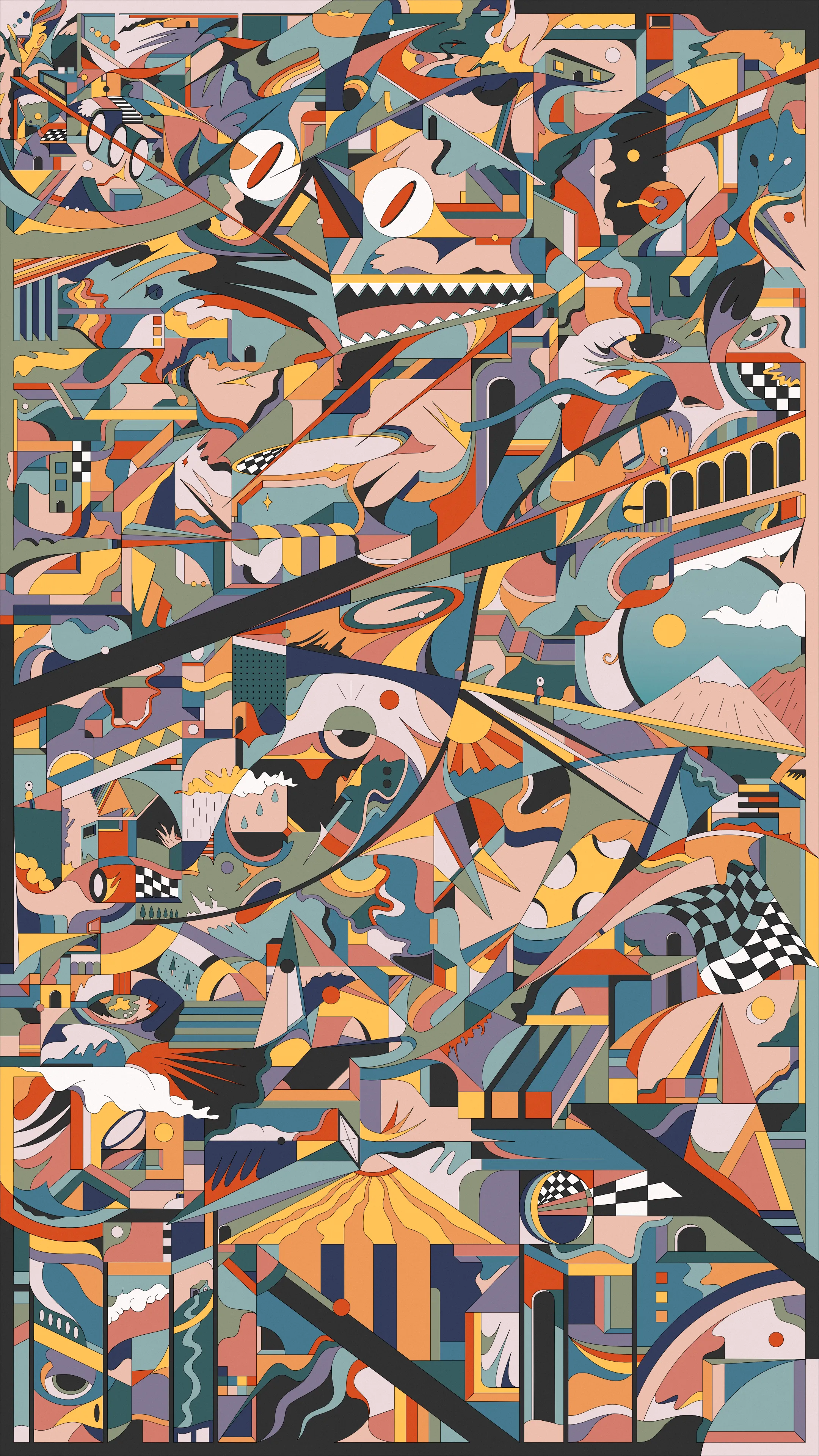Don't miss the alligator waterfall on your visit.

National Park (2023)  
Vectorial Art - 2160x3840px  
RGB/8 (Display P3)  
.JPG