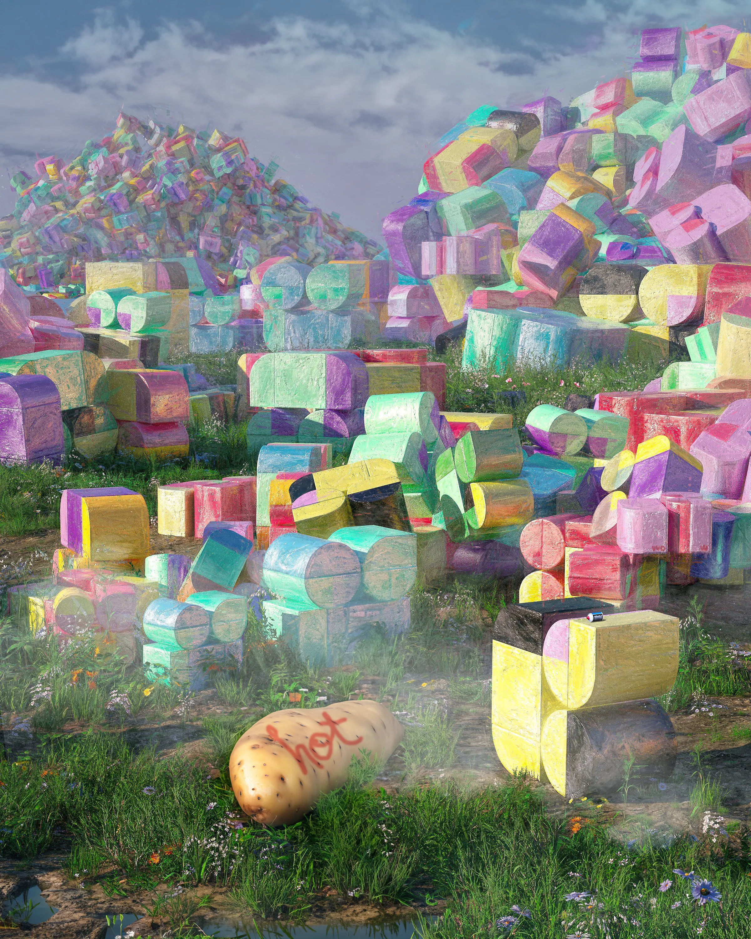 Reinterpretation of INFINITE CHOICE by beeple
