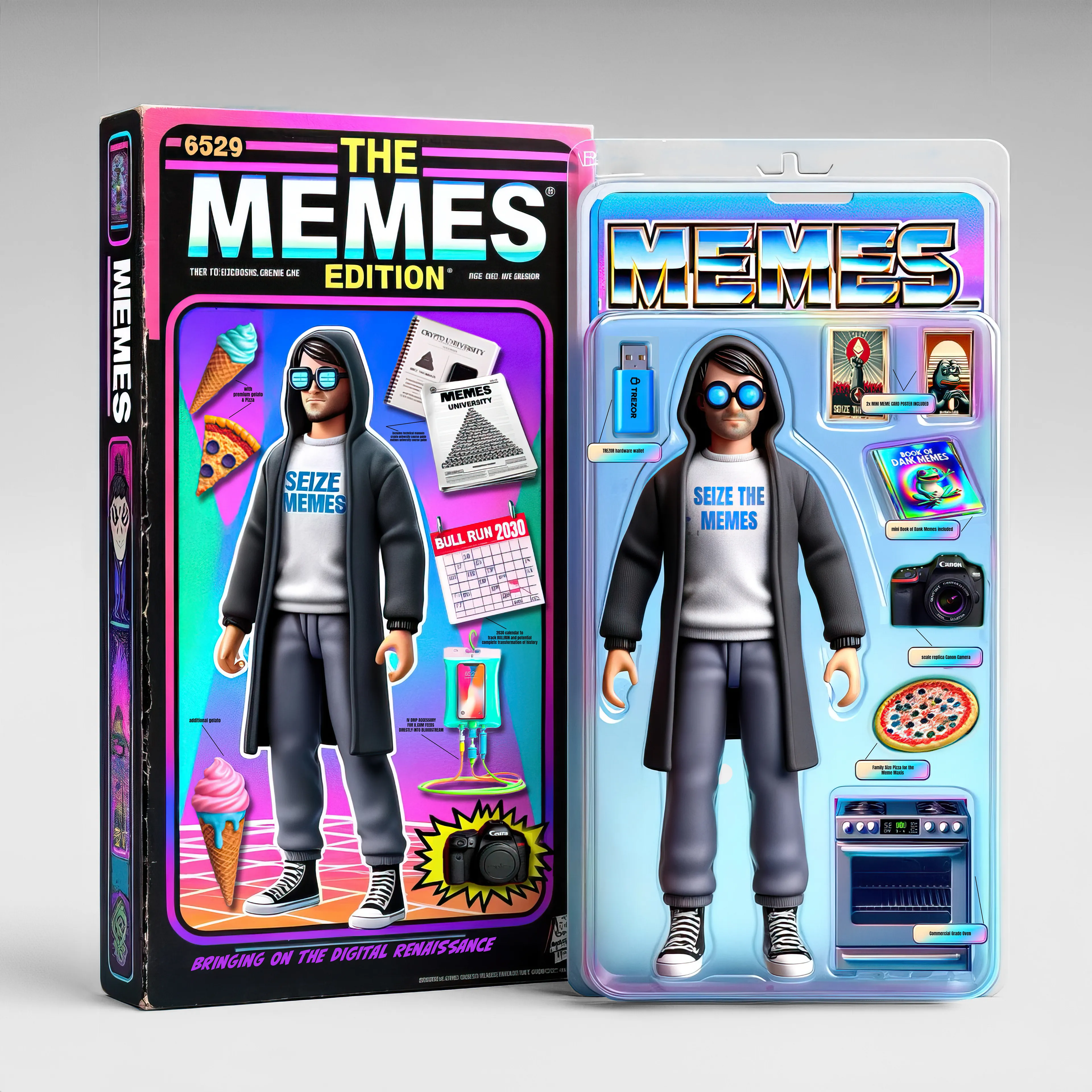 Frens and Legends - Wave 2

6529
Twitter: @Punk6529

The Frens and Legends collection is intended to show my appreciation for the people that I admire in the web3 art community. These are intended to be a way for me to share the way I see these people based on what I know about them.

These are mockups and not representative of a physical object. These are created with AI and Photoshop.