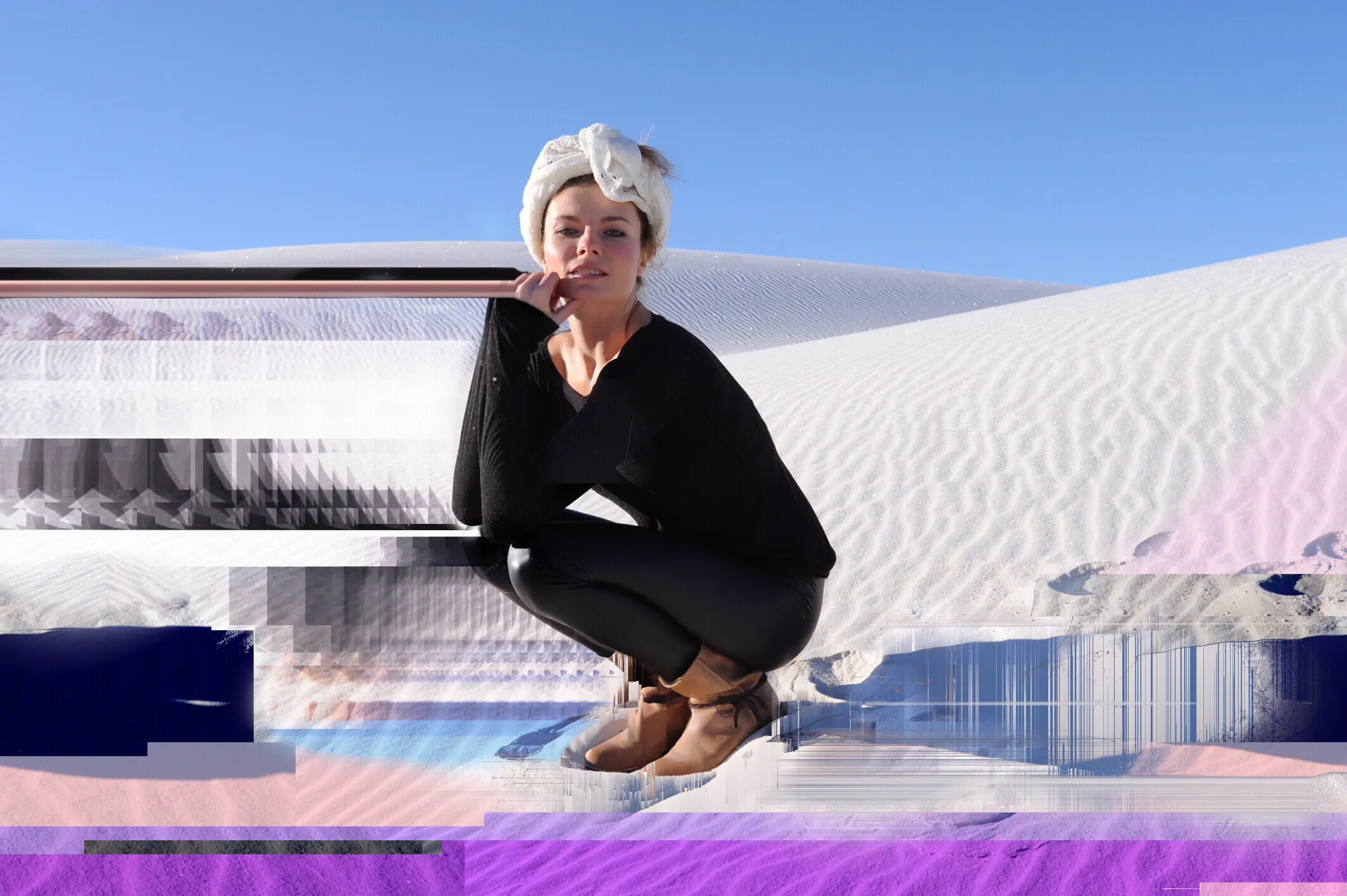 ₭⅃Å℟🇦 🔮

“Imagination is the highest kite one can fly.” 
~L. Bacall

Glitch portrait of Klara Landrat
Location: White Sands

 📐📐📐 Photo + Digital edits 
[ 📷 + 💻 ]  
2128 x 1416 .JPG

₭⅃Å℟🇦 🔮
Photo Collab with Baron Wolman R.I.P.
(Rolling Stones Chief Photographer)

This NFT is an exclusive 1 of 1.

35mm
f/11

