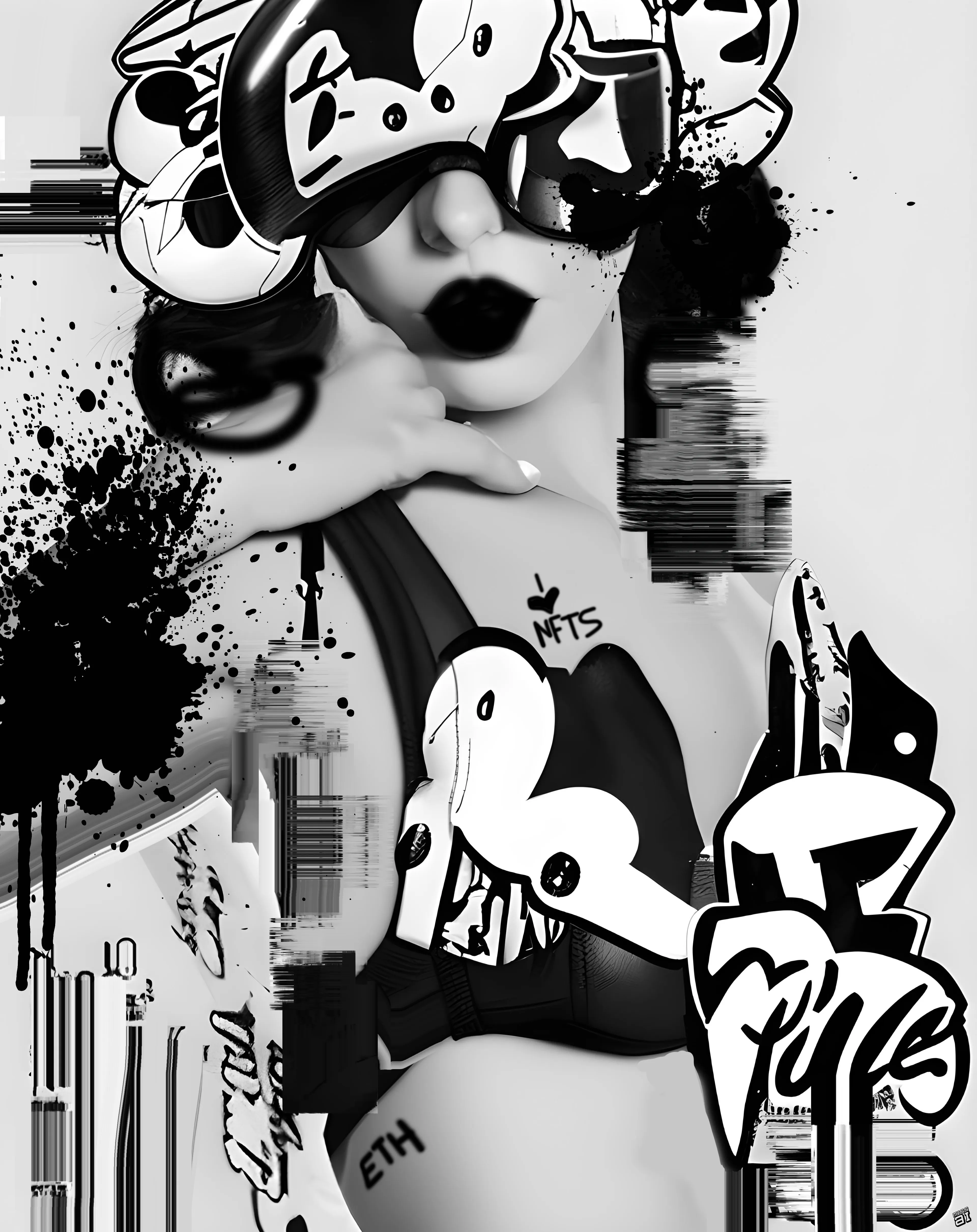 Buckle up, crypto connoisseurs and blockchain buccaneers, the "CRYPTO PIN-UPS" collection is here! This isn't just a series of digital delicacies; it's a full-on cultural cyclone that's ripping through the art world like a hash rate hurricane. 

Miss AL Simpson has captured the essence of the degen spirit – that relentless pursuit of the non-conformist, the HODLing heart of the blockchain rebel. These glitch-goddess pop art NFTs are not mere JPEGs to be flipped for a quick gain; they're your flag in the virtual ground of the metaverse, a declaration that you're not just riding the crypto wave, you ARE the wave.

Every stroke of digital brush and pixelated glitch in the "CRYPTO PIN-UPS" is a story of defiance against the traditional, a manifesto of the movement that's shaking the foundations of finance and art itself. They are the chronicles of blockchain battles, the sultry smiles of Satoshi's dreams, and the gaze of Ethereum's promise, all wrapped in a package that screams 'decentralize me'.

In the labyrinth of ledger lines and the rave of the crypto rush, these pin-ups are the siren songs, luring the true degens to the deeper waters of high art and higher stakes. To hold one is to hold a piece of the blockchain itself, a shard of the code that is the beating heart of our digital dawn.

So, are you in, or are you out? Are you ready to stake your claim with the "CRYPTO PIN-UPS", to embed your essence in the immutable ledger of art history? 

Collect your own "CRYPTO PIN-UP" and hodl her closely...