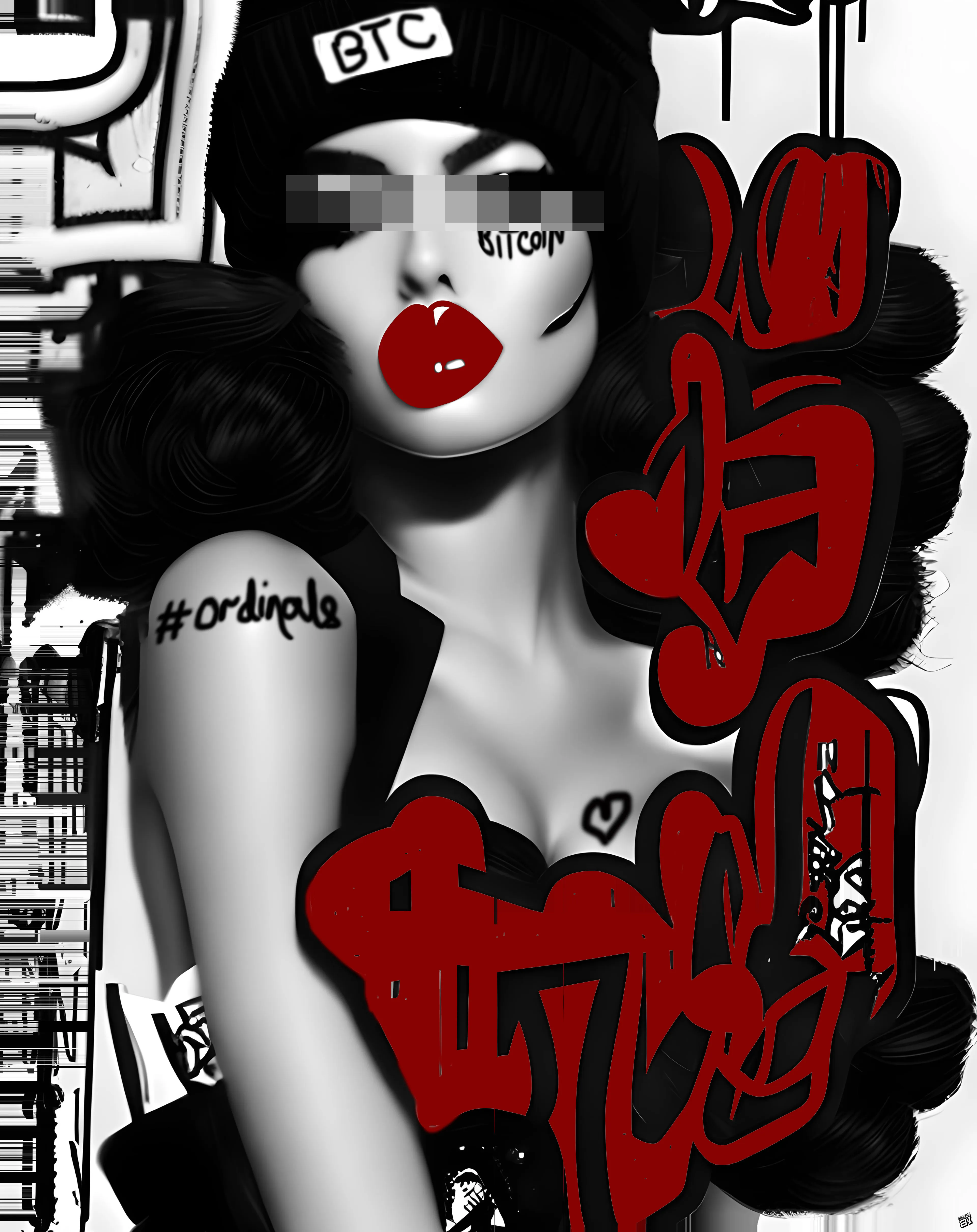 Buckle up, crypto connoisseurs and blockchain buccaneers, the "CRYPTO PIN-UPS" collection is here! This isn't just a series of digital delicacies; it's a full-on cultural cyclone that's ripping through the art world like a hash rate hurricane. 

Miss AL Simpson has captured the essence of the degen spirit – that relentless pursuit of the non-conformist, the HODLing heart of the blockchain rebel. These glitch-goddess pop art NFTs are not mere JPEGs to be flipped for a quick gain; they're your flag in the virtual ground of the metaverse, a declaration that you're not just riding the crypto wave, you ARE the wave.

Every stroke of digital brush and pixelated glitch in the "CRYPTO PIN-UPS" is a story of defiance against the traditional, a manifesto of the movement that's shaking the foundations of finance and art itself. They are the chronicles of blockchain battles, the sultry smiles of Satoshi's dreams, and the gaze of Ethereum's promise, all wrapped in a package that screams 'decentralize me'.

In the labyrinth of ledger lines and the rave of the crypto rush, these pin-ups are the siren songs, luring the true degens to the deeper waters of high art and higher stakes. To hold one is to hold a piece of the blockchain itself, a shard of the code that is the beating heart of our digital dawn.

So, are you in, or are you out? Are you ready to stake your claim with the "CRYPTO PIN-UPS", to embed your essence in the immutable ledger of art history? 

Collect your own "CRYPTO PIN-UP" and hodl her closely...