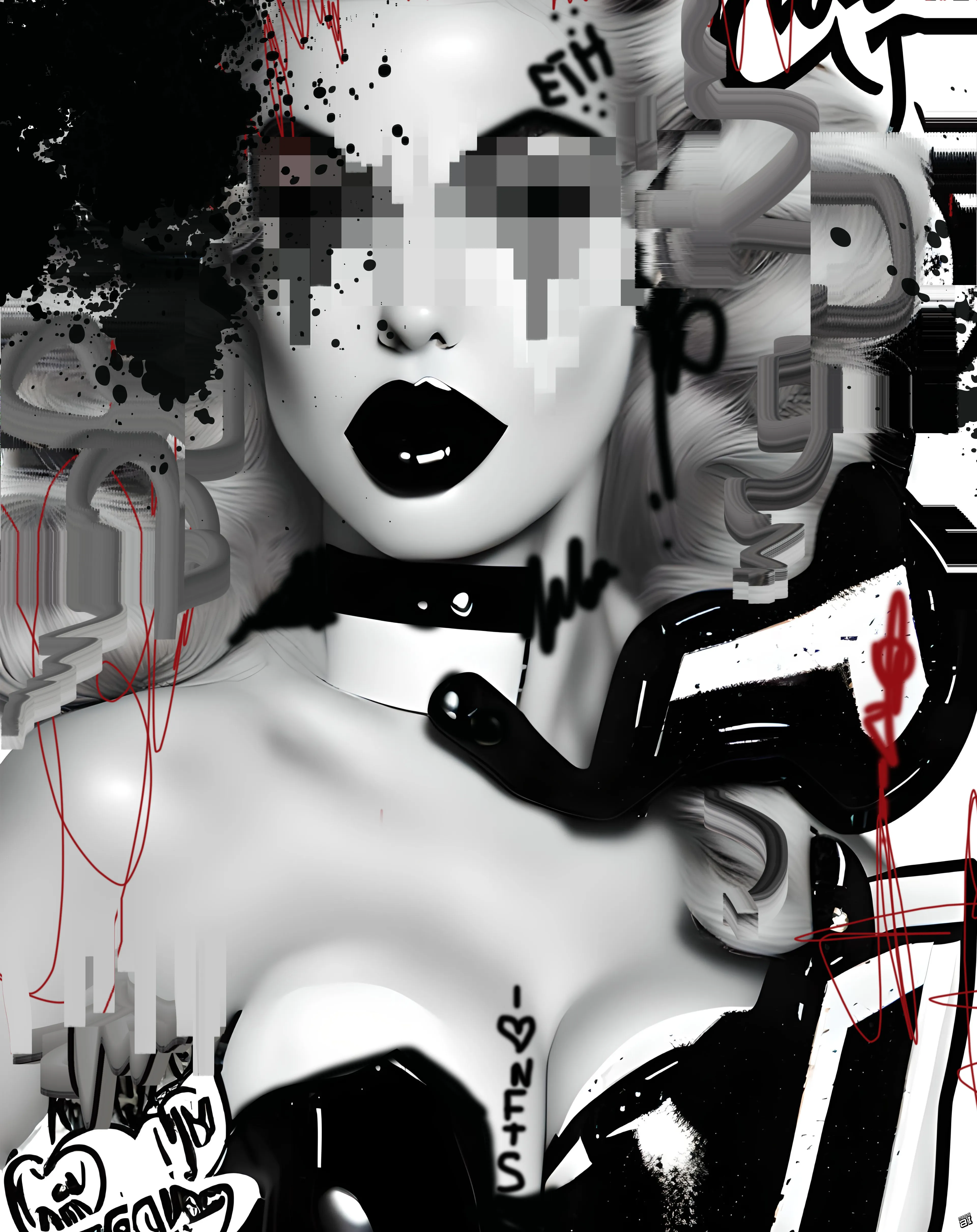 Buckle up, crypto connoisseurs and blockchain buccaneers, the "CRYPTO PIN-UPS" collection is here! This isn't just a series of digital delicacies; it's a full-on cultural cyclone that's ripping through the art world like a hash rate hurricane. 

Miss AL Simpson has captured the essence of the degen spirit – that relentless pursuit of the non-conformist, the HODLing heart of the blockchain rebel. These glitch-goddess pop art NFTs are not mere JPEGs to be flipped for a quick gain; they're your flag in the virtual ground of the metaverse, a declaration that you're not just riding the crypto wave, you ARE the wave.

Every stroke of digital brush and pixelated glitch in the "CRYPTO PIN-UPS" is a story of defiance against the traditional, a manifesto of the movement that's shaking the foundations of finance and art itself. They are the chronicles of blockchain battles, the sultry smiles of Satoshi's dreams, and the gaze of Ethereum's promise, all wrapped in a package that screams 'decentralize me'.

In the labyrinth of ledger lines and the rave of the crypto rush, these pin-ups are the siren songs, luring the true degens to the deeper waters of high art and higher stakes. To hold one is to hold a piece of the blockchain itself, a shard of the code that is the beating heart of our digital dawn.

So, are you in, or are you out? Are you ready to stake your claim with the "CRYPTO PIN-UPS", to embed your essence in the immutable ledger of art history? 

Collect your own "CRYPTO PIN-UP" and hodl her closely...