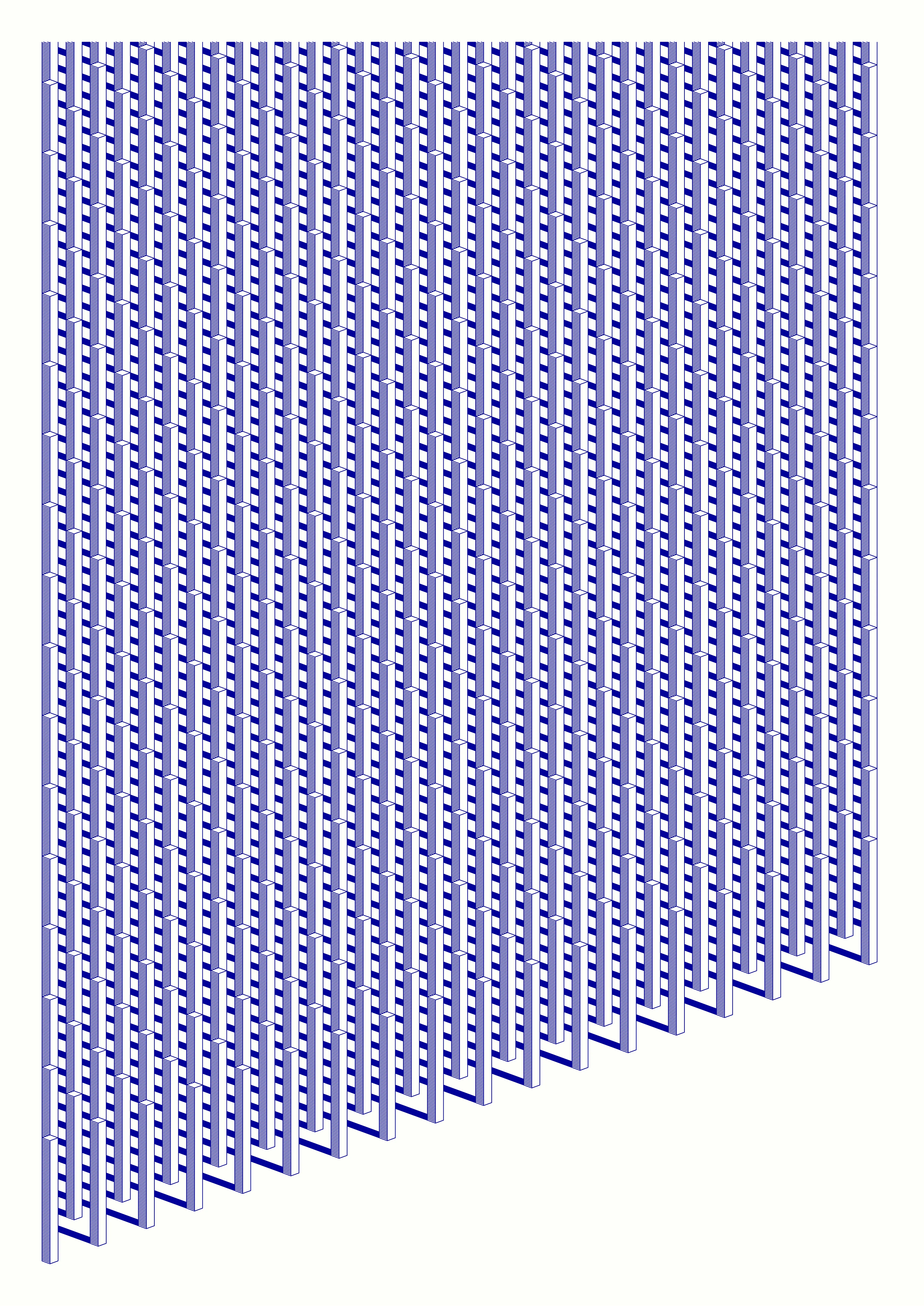"Here they stood, holding their heads high, unaware of the blade at their throats."

Utopias of the Damned —

Digital: 5000w x 7070h px | High Resolution JPEG.
Plot: On request you will receive an A2 plot of this artwork  (1 of 1).
Generative art using Processing.