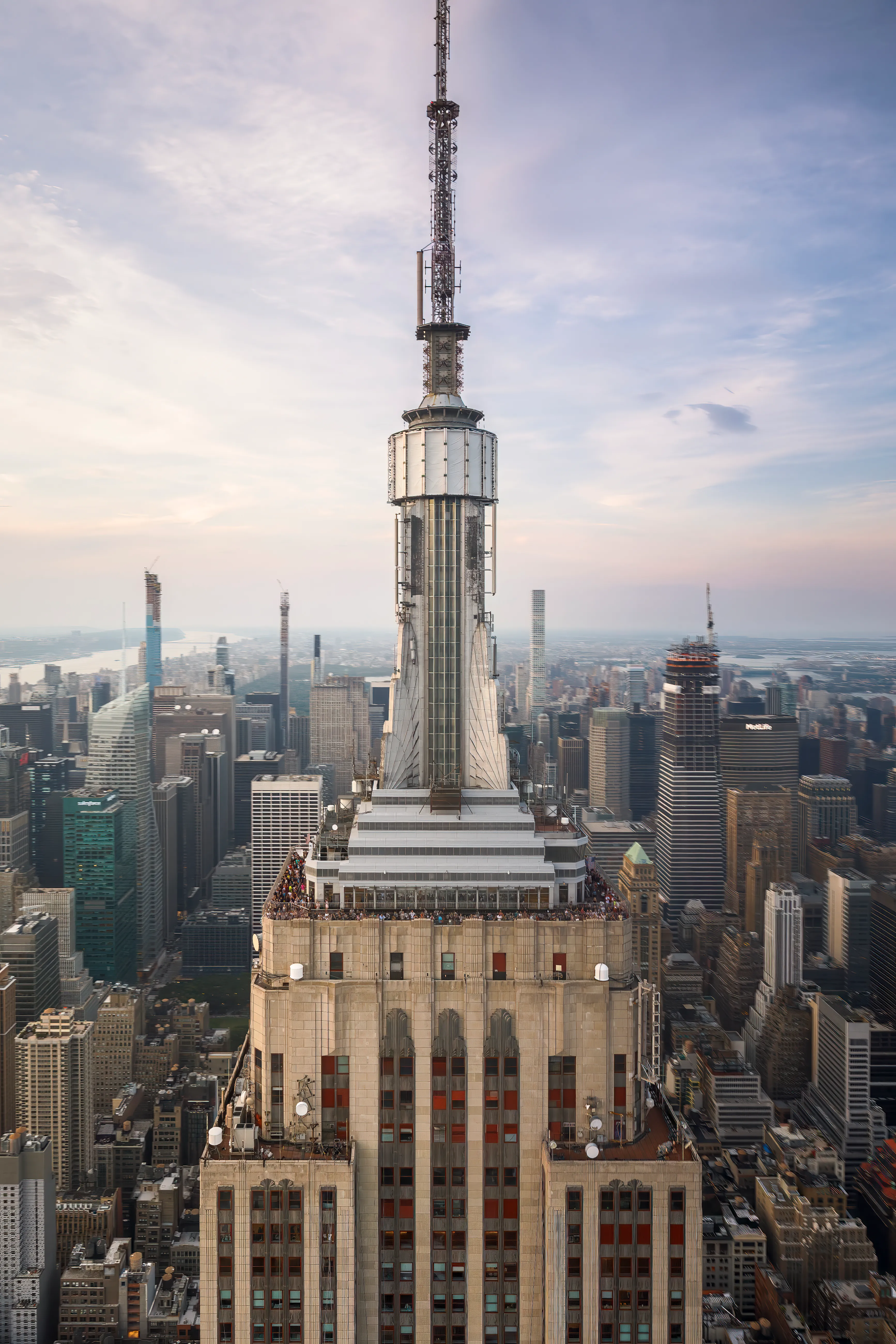 Year V was about finding new frames - frames that no one has ever done before in a helicopter.  This is one of those images.  An extremely close pass to the Empire State Building provided a view of this architectural icon I had never seen before.  For all the photo geeks - This image was shot on my widest lens (16-35mm) at 16mm and this is all that fit into the frame.  Meaning, we were CLOSE!  This image also won me the 2019 Empire State Building Photo Contest!