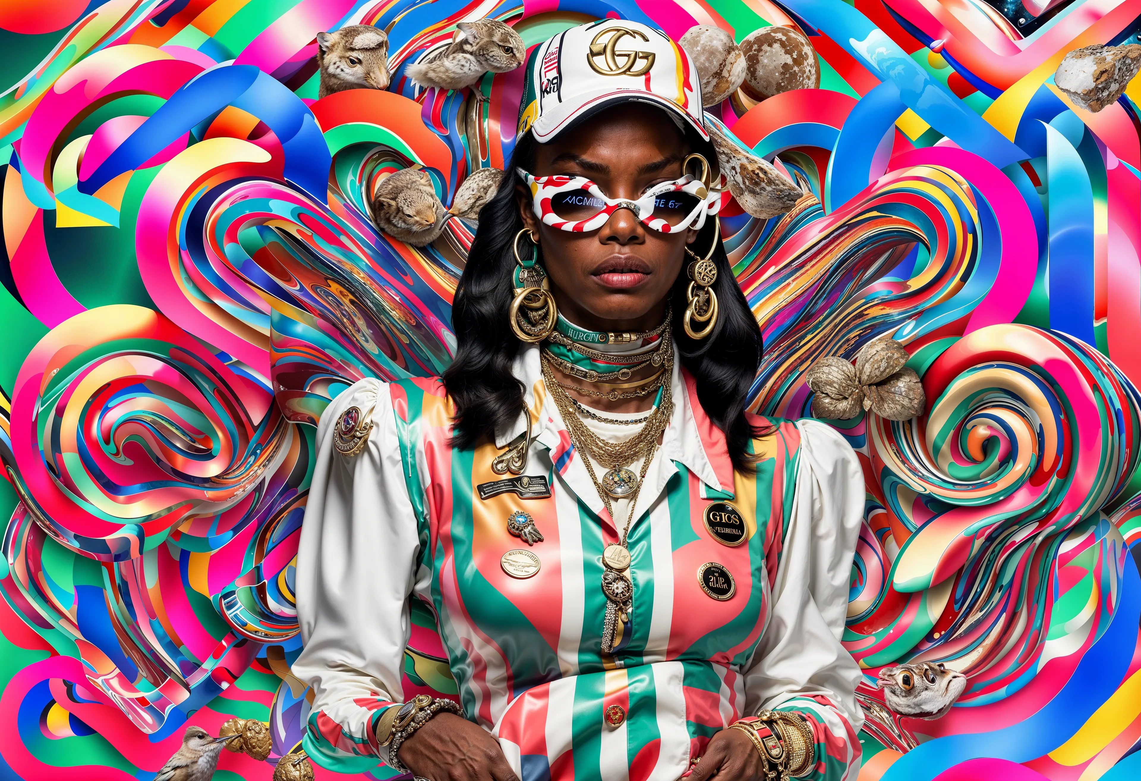 "Gucci bitches writing ai pitches 
Dropping turds in your zora for the riches 
Spamming your gmail With shit you never wanted 
First of its kind Go get a hundrid Refractor the new grift 
Sponsor some dumb kid 
First ever woman to mass spam 
Progress is here, fam"
- Max Osiris

-----------------

AI TRANSDIMENSIONALISM 🔥 ༒ ‡ //

Created in collaboration with Osiris  //

WIDE WORLD CUSTOM SDXL MODEL TRAINED ON OSIRIS' WORK //