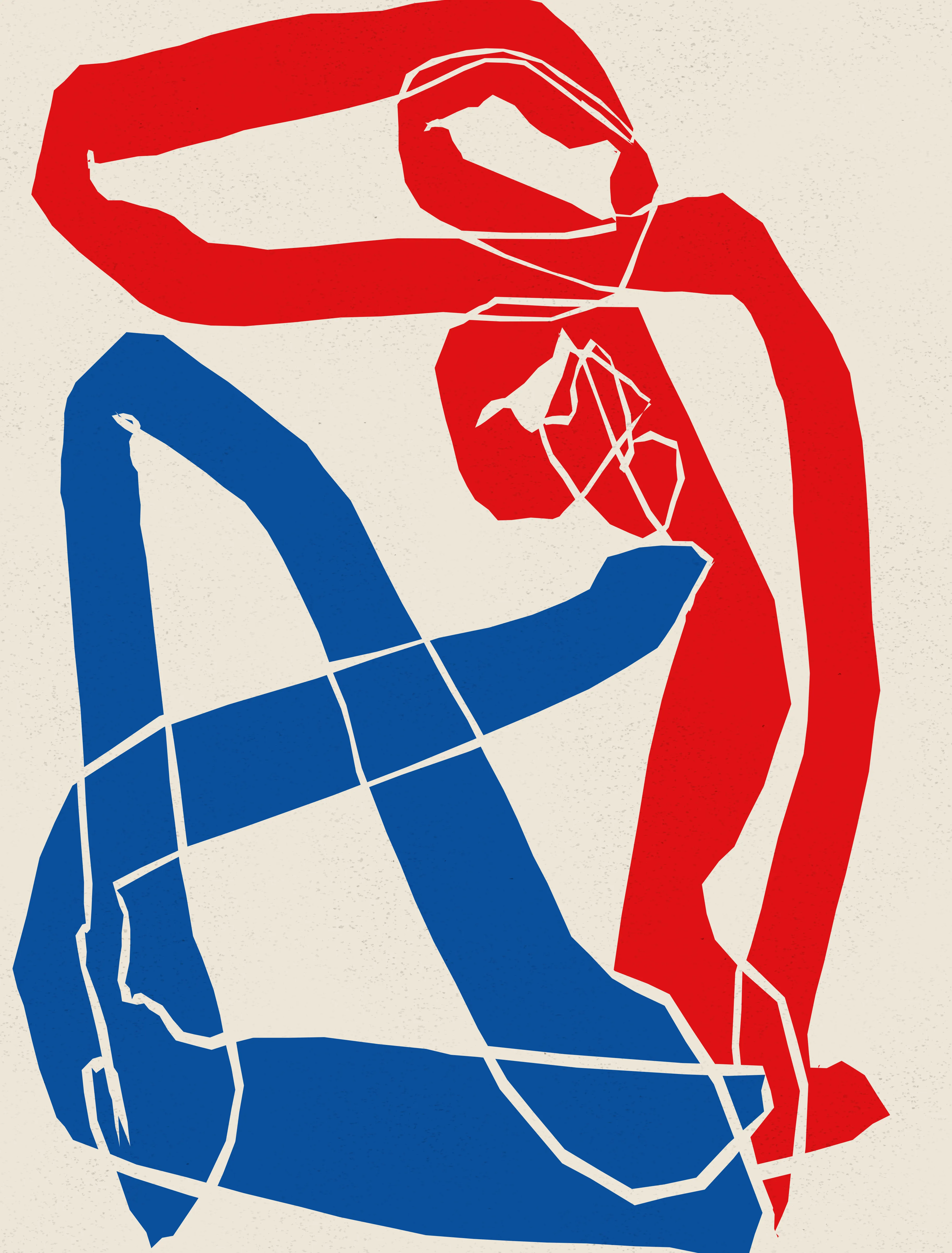 Upon encountering Matisse's ""Blue Nudes"" series, I found myself intrigued by the photograph of a room adorned with these simple yet evocative depictions of the human form. At first glance the figures appeared as harmonious abstractions, each embodying a shared pose while subtly diverging in unique ways upon closer inspection. This experience ignited my fascination with the artistic endeavor to recreate the same essence through multiple iterations, prompting a contemplation on the role of variations in a generative art series in an era often fixated on extravagant algorithmic diversity.

Here we aim to celebrate subtlety. This project employs not only the randomness inherent to algorithms but also the serendipity of human intervention. Anchored in my own hand-drawn inputs, the process intertwines organic paths with algorithmic automation, generating polygons that exude the beauty of nuanced distinctions.

Beyond technique, this endeavor mirrors an autobiographical passage — a celebration of my evolution from functional coder to constructor of pure form. Matisse's iconic method of composing with cut paper — initially a preparatory ritual — mirrors my own journey. What once served utilitarian software now finds purpose in artistry, code morphing into my chosen medium of artistic expression. This metamorphosis, a kinship to Matisse's transformation, is my homage to the creative odyssey that beckons when code transcends its pragmatic origins.