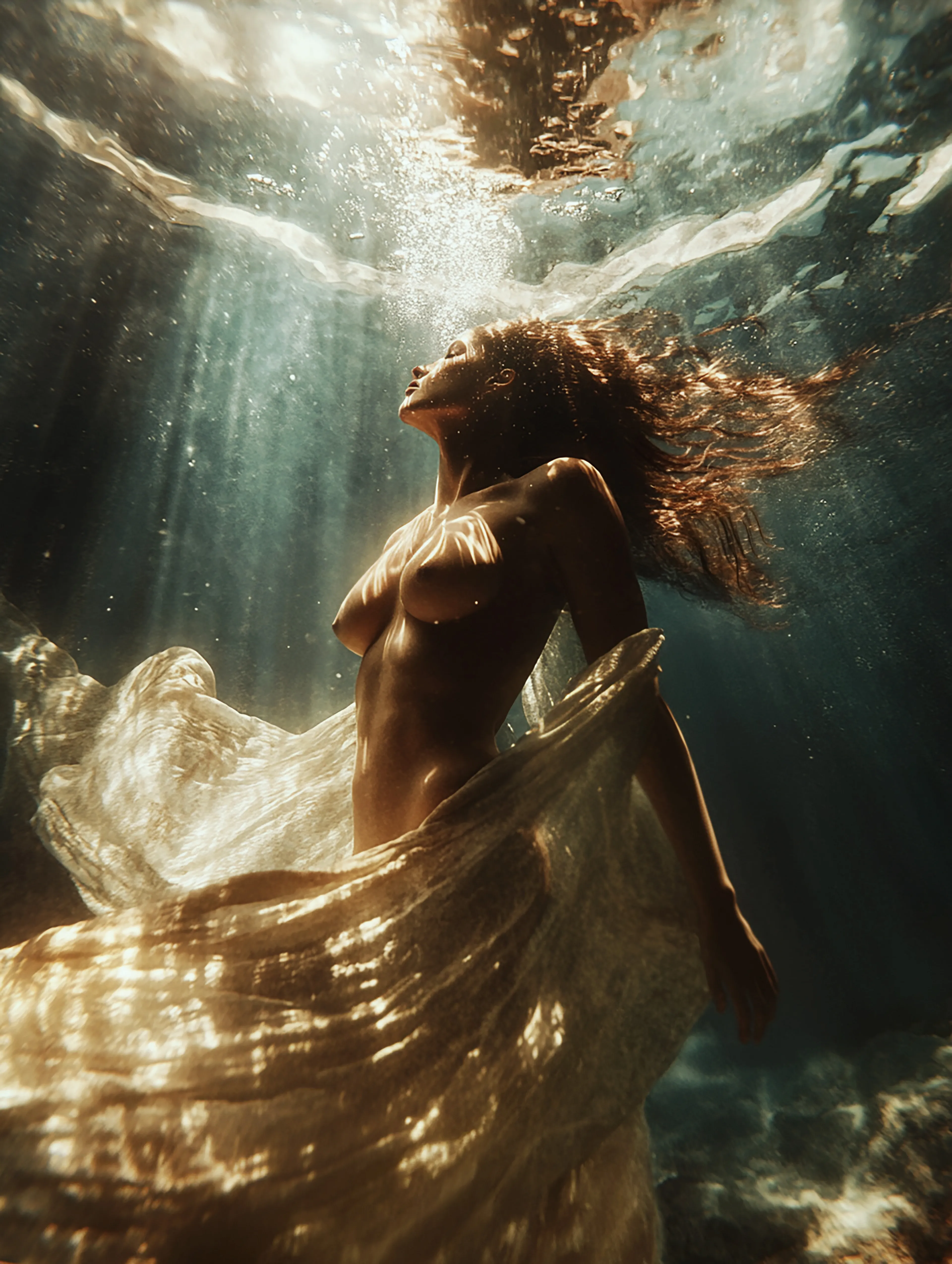 Goddess of the sea.  
Harmony and light.