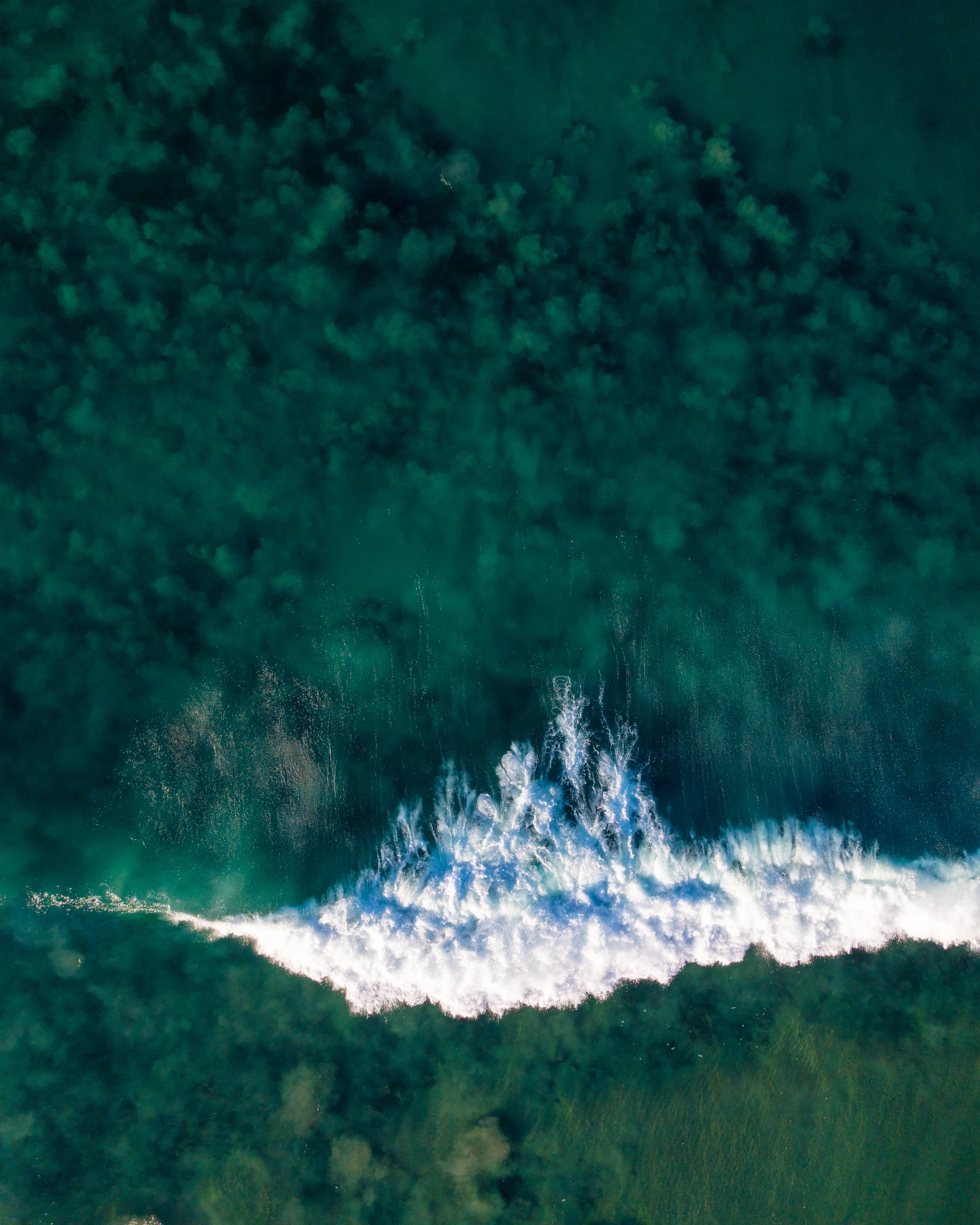 The beauty of a wave as appreciated from an aerial perspective! Powerful, serene and magnificent!