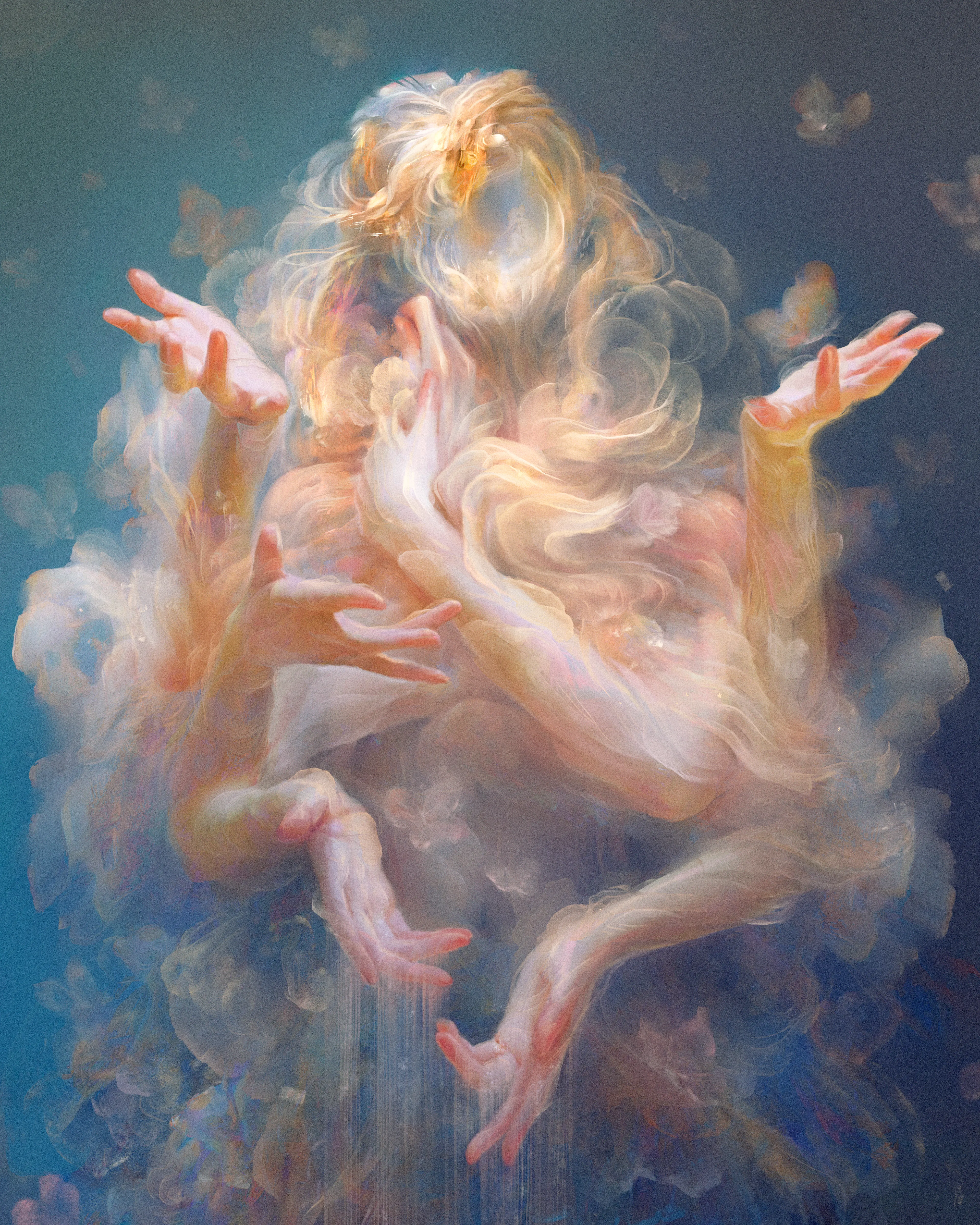 Series of masked beings created by uniting machine & mind.

Based on shapes generated by generative adversarial networks. These intriguing machine created shapes let the imagination run wild in a world that isn't limited by human emotion--creators' vision work as the heart of the machine. Stepping forward with a new medium of art & machine learning, by combining the two as one we can create something unprecedented & fascinating.