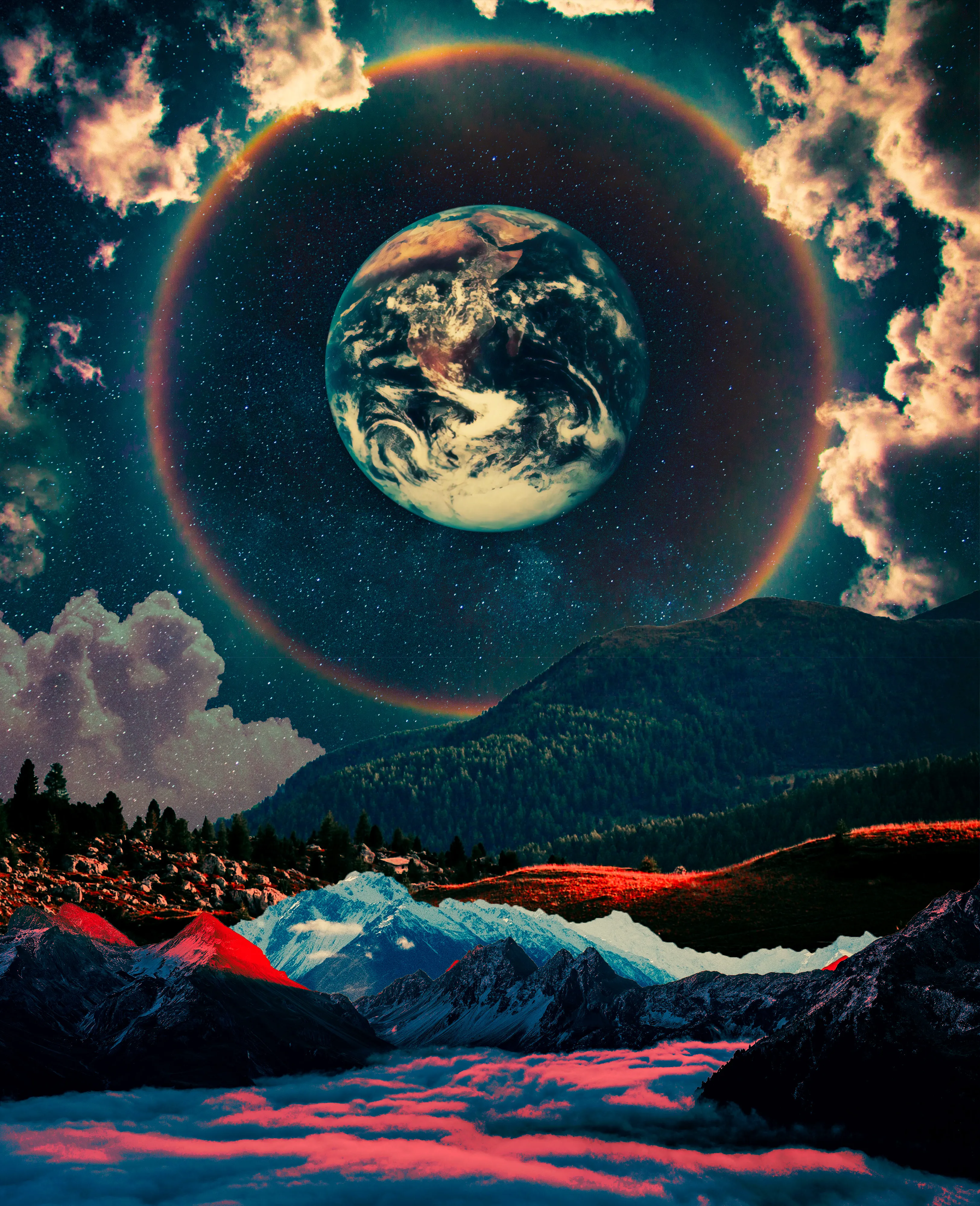 Pressure makes diamonds, or they say. This piece was created with a vast sense of wonder and emotion for the world we live in and the cosmos beyond.