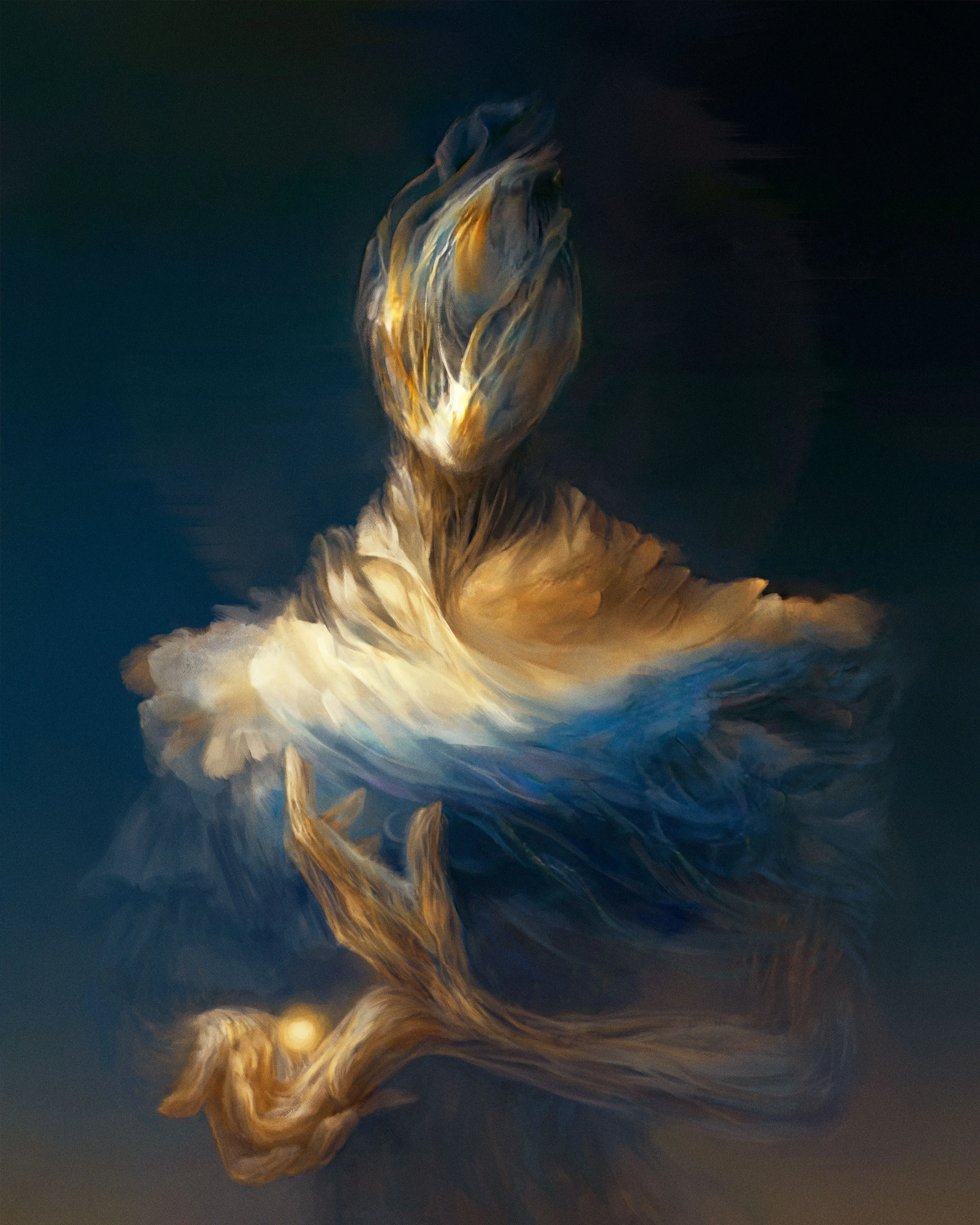 Series of masked beings created by uniting machine & mind.

Based on shapes generated by generative adversarial network. These intriguing machine created shapes let the imagination run wild in a world that isn't limited by human emotion--creators vision work as the heart of machine. Stepping forward with a new medium of art & machine learning, by combining the two as one we can create something unprecedented & fascinating.