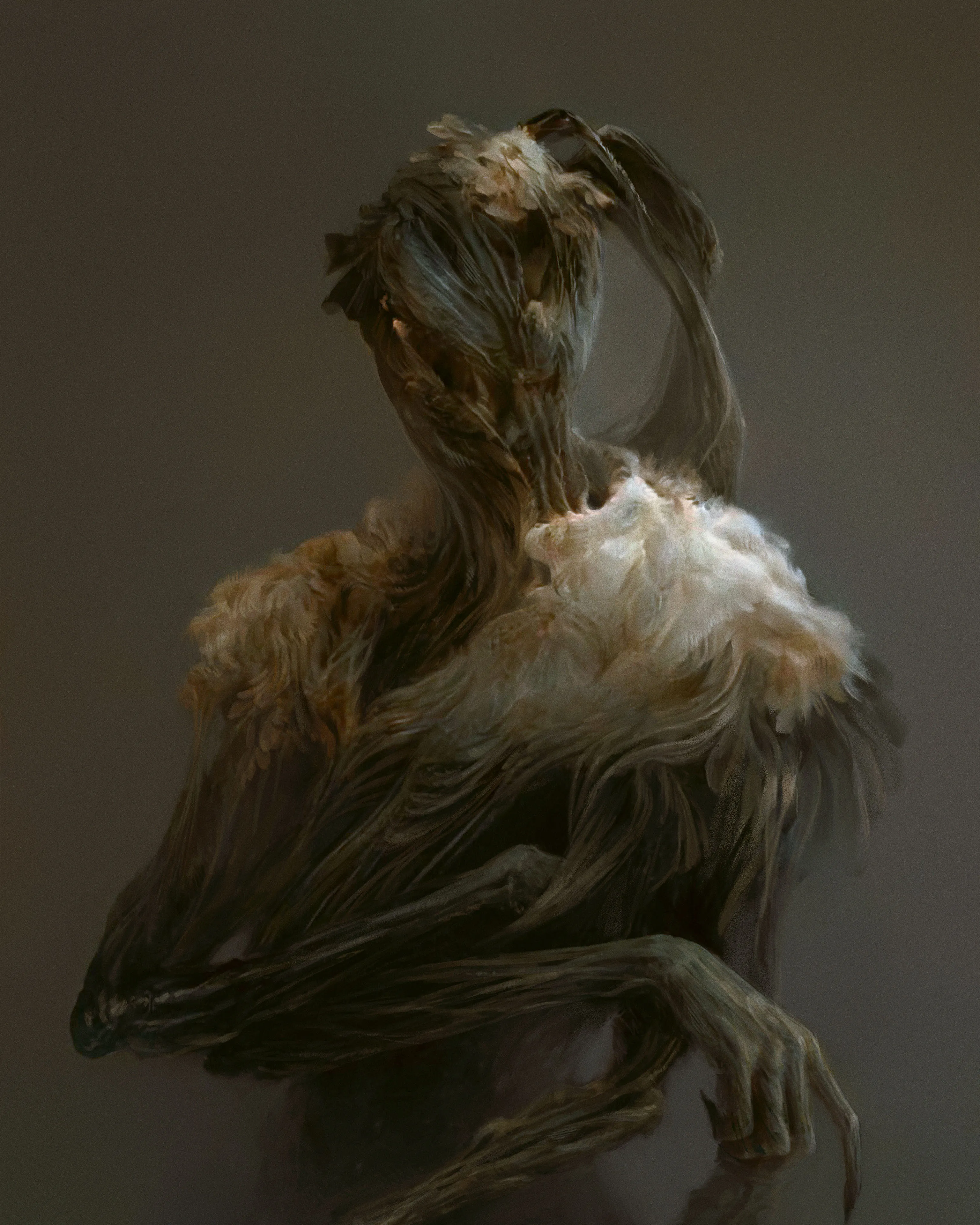 Series of masked beings created by uniting machine & mind.

Based on shapes generated by generative adversarial network. These intriguing machine created shapes let the imagination run wild in a world that isn't limited by human emotion--creators vision work as the heart of machine. Stepping forward with a new medium of art & machine learning, by combining the two as one we can create something unprecedented & fascinating.