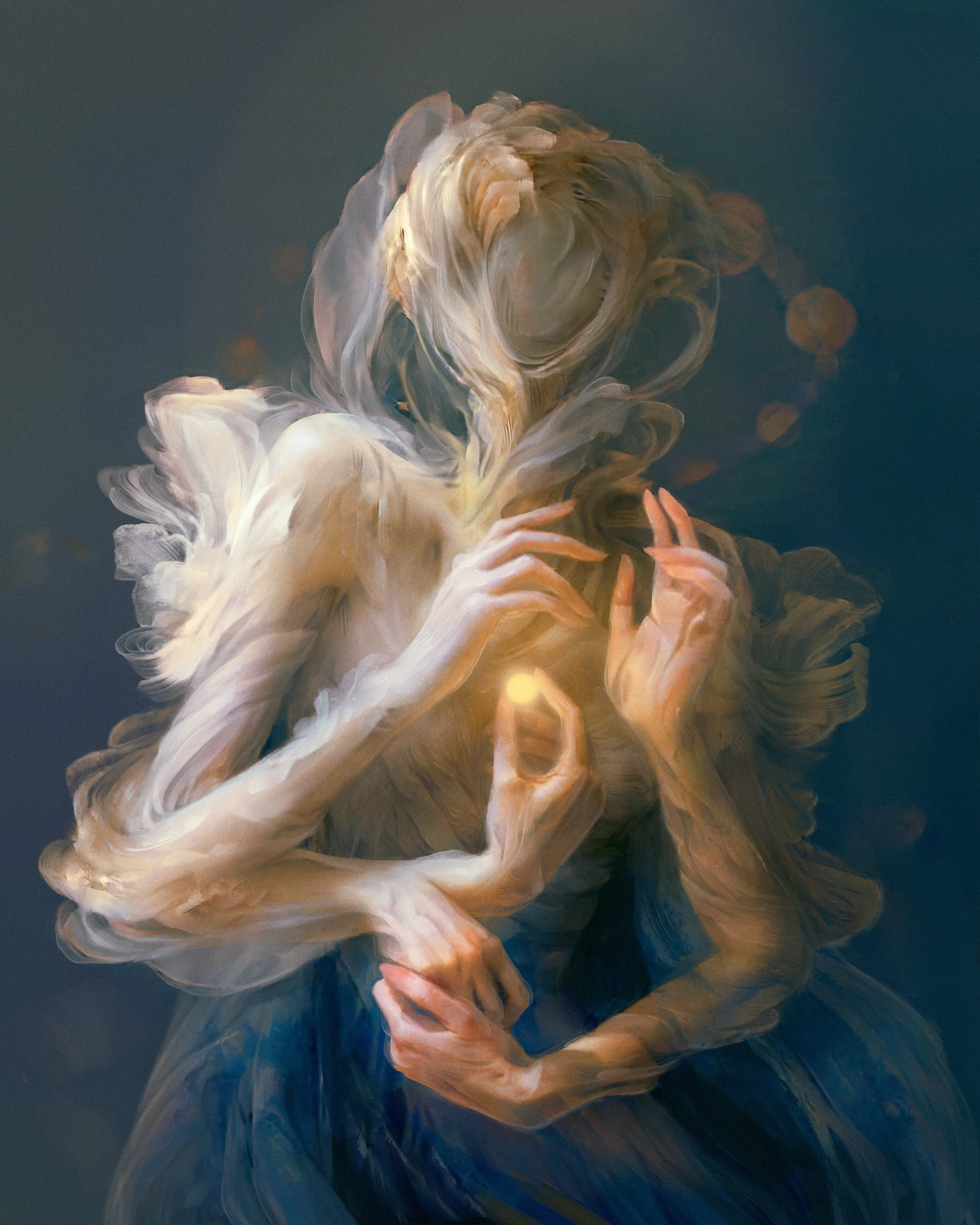 Series of masked beings created by uniting machine & mind.

Based on shapes generated by generative adversarial network. These intriguing machine created shapes let the imagination run wild in a world that isn't limited by human emotion--creators vision work as the heart of machine. Stepping forward with a new medium of art & machine learning, by combining the two as one we can create something unprecedented & fascinating.