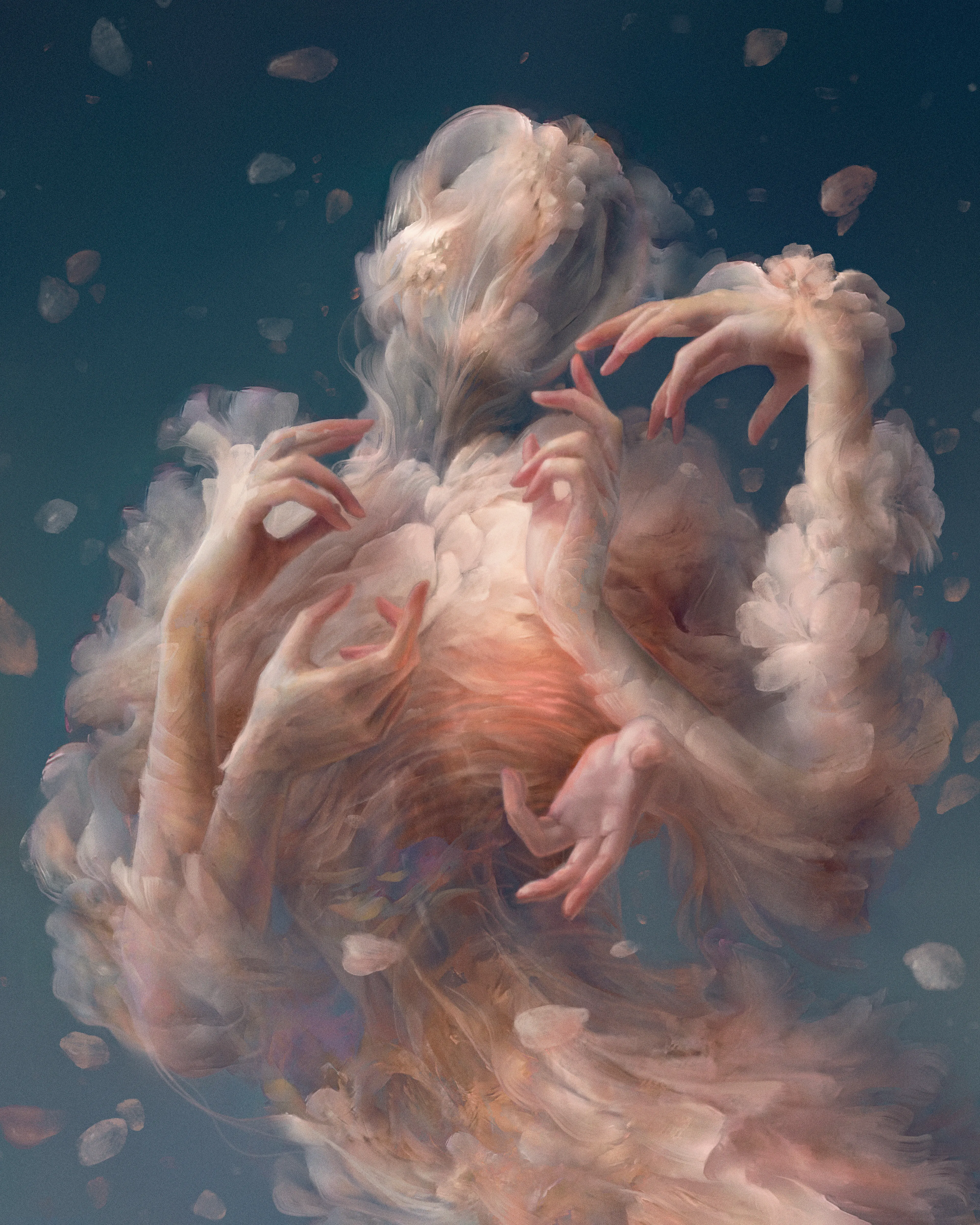 Series of masked beings created by uniting machine & mind.

Based on shapes generated by generative adversarial network. These intriguing machine created shapes let the imagination run wild in a world that isn't limited by human emotion--creators vision work as the heart of machine. Stepping forward with a new medium of art & machine learning, by combining the two as one we can create something unprecedented & fascinating.