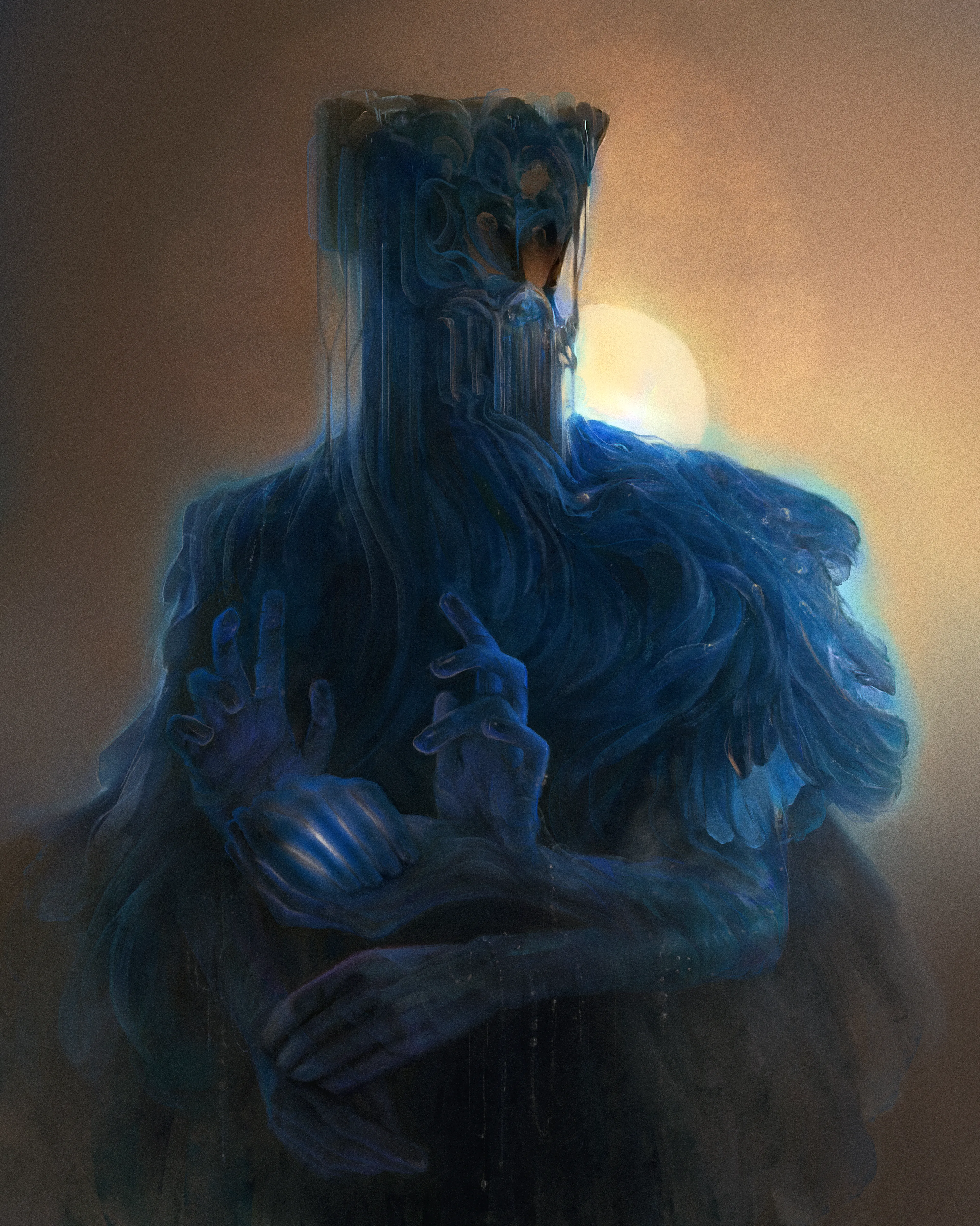 Series of masked beings created by uniting machine & mind.

Based on shapes generated by generative adversarial networks. These intriguing machine created shapes let the imagination run wild in a world that isn't limited by human emotion--creators' vision work as the heart of the machine. Stepping forward with a new medium of art & machine learning, by combining the two as one we can create something unprecedented & fascinating.