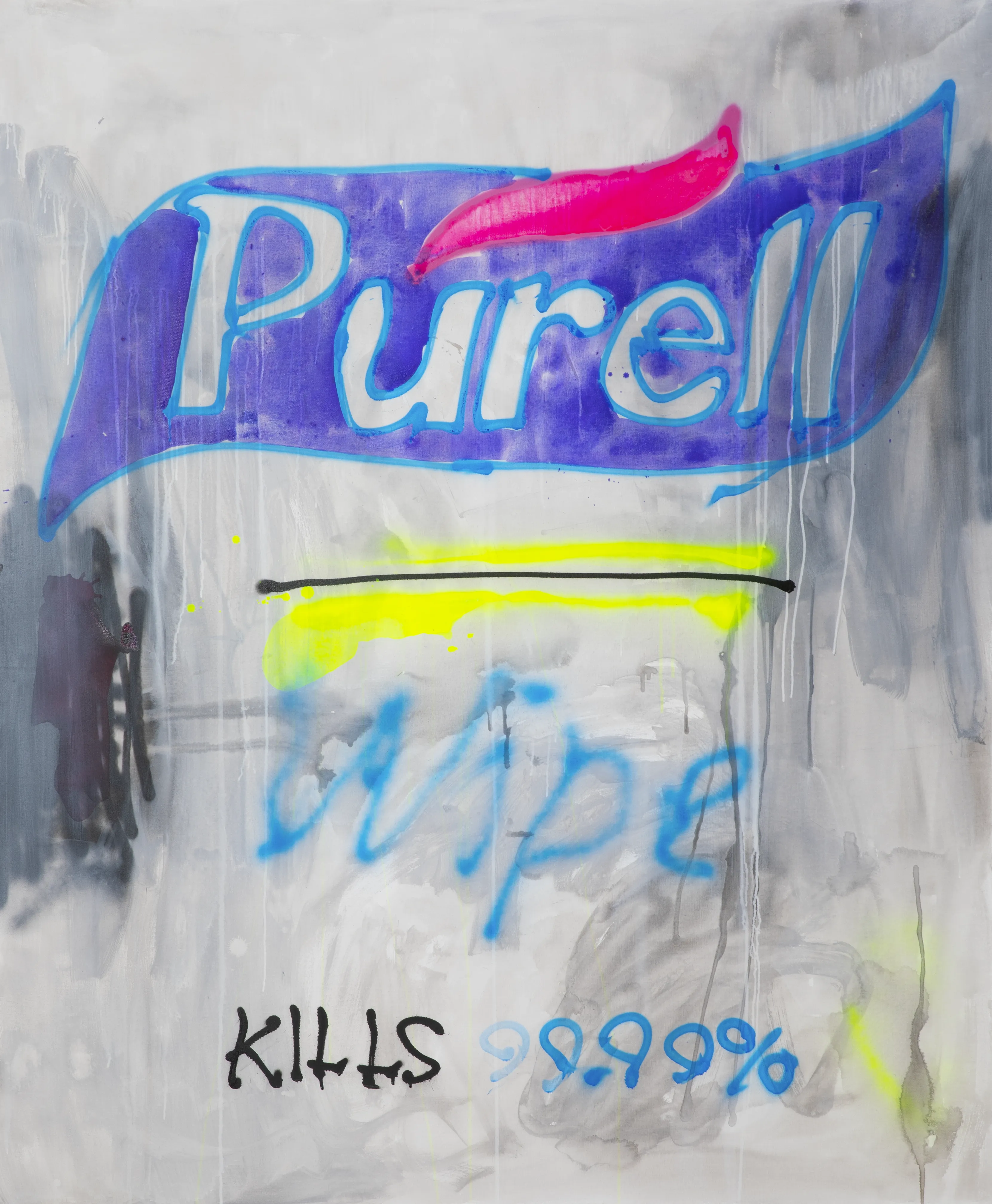 CLEAN is a collection of paintings by JIMMY

The exhibition converges the mundane as the sacred, positioning everyday skincare, sanitation, and soap brands not just as commercial entities, but as symbolic portals to purity, innocence, and cleanliness. The choice of this subject matter subverts their commercial presence, transforming them into emblems of spiritual sanctity and offering a profound critique of society's evolving values.

In an era saturated with the pursuit of bodily perfection, the works emerge as a potent commentary on the entanglement with external purity, reflecting the collective longing for inner sanctification.

The artworks invite viewers to question the dichotomies of materialism & spirituality, cleanliness & corruption, challenging us to rediscover the metaphysical dimensions of ordinary products. In their conceptual framework, these paintings become luminous beacons, reminding us of the deeper meaning beneath the surface of our commercialized existence.