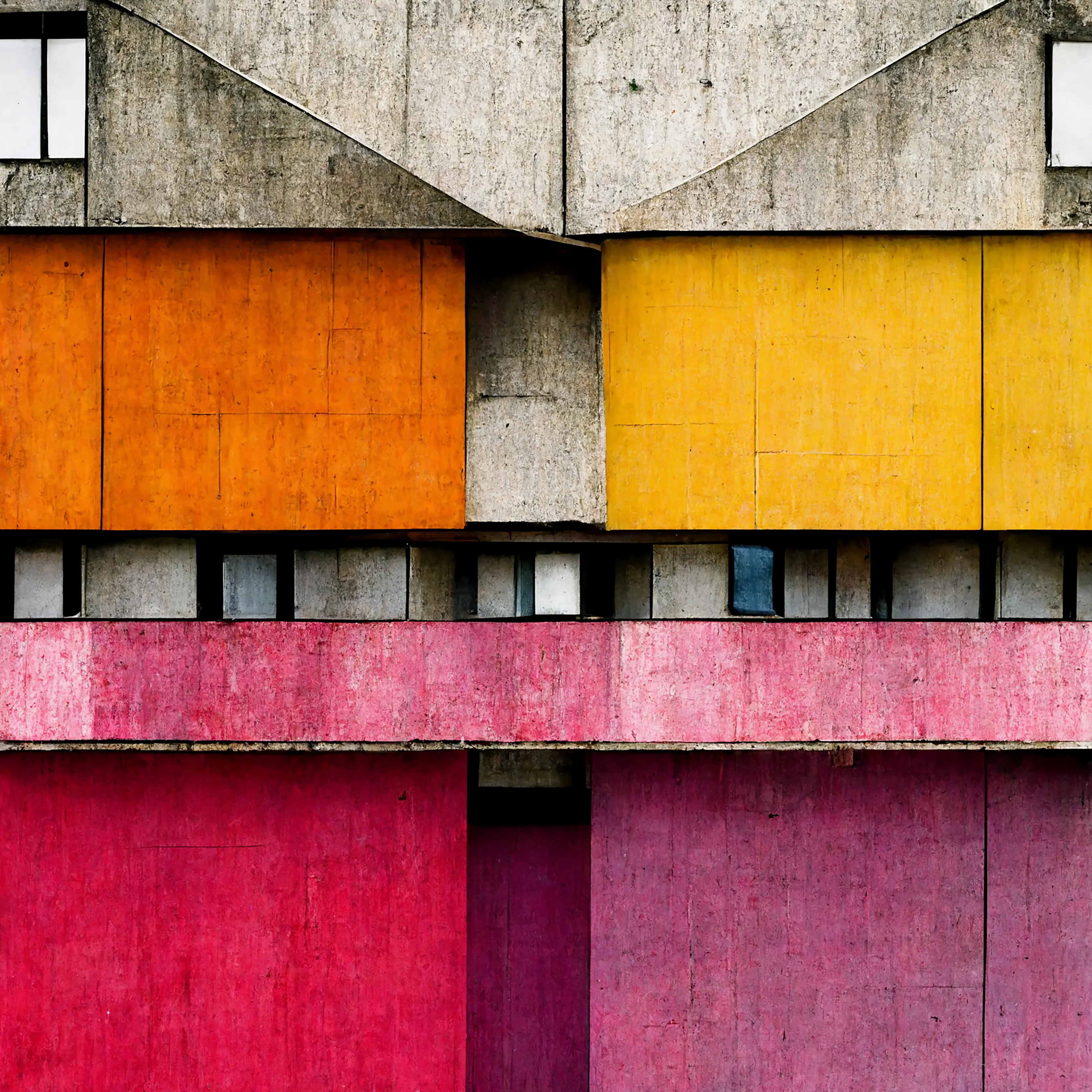 Cathartic Prism: Brutal lines trough the eyes of a prism, using architectural shapes to build psychological relief through the colourful expression of strong emotions.

Artist: IKERTJE  
Edition type: 1/1  
Year: 2022  
Web: https://linktr.ee/IKERTJE

License: Primary NFT holder is free to use in advertising, display privately and in groups, including virtual galleries, documentaries and essays by holder of the NFT, as long as creator is credited. Provides no rights to create commercial merchandise, commercial distribution, or derivative works.