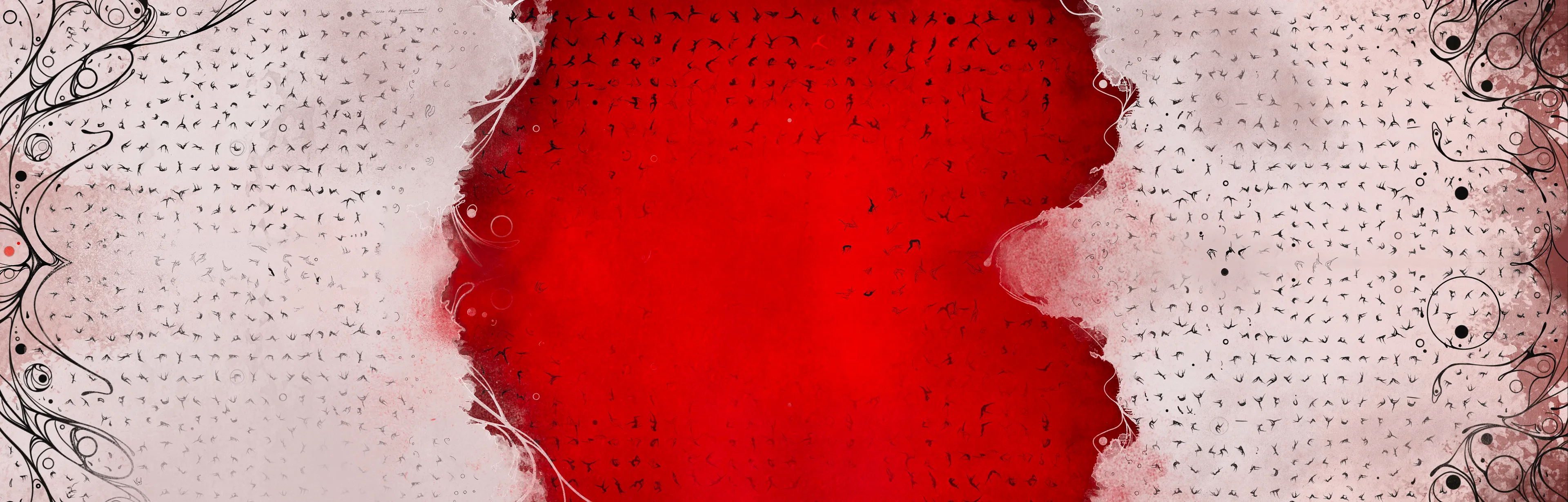 Challenging the boundaries of the primitive essence of communication in the contemporary world with the artist's body of work becoming her visual alphabet