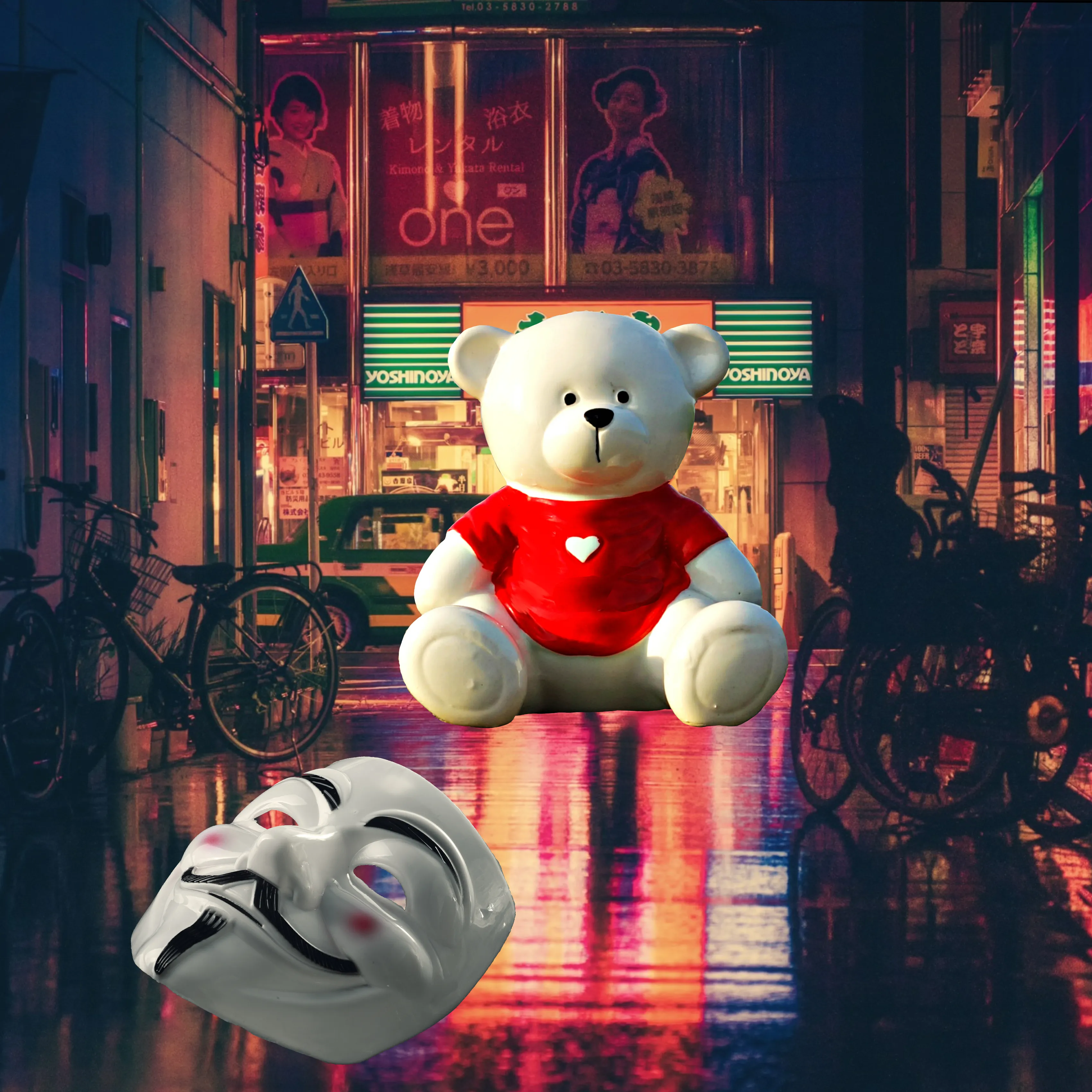 Digital Collage - All of my collages and photo manipulations are composed from royalty free, public domain images, or photographs I have taken myself.