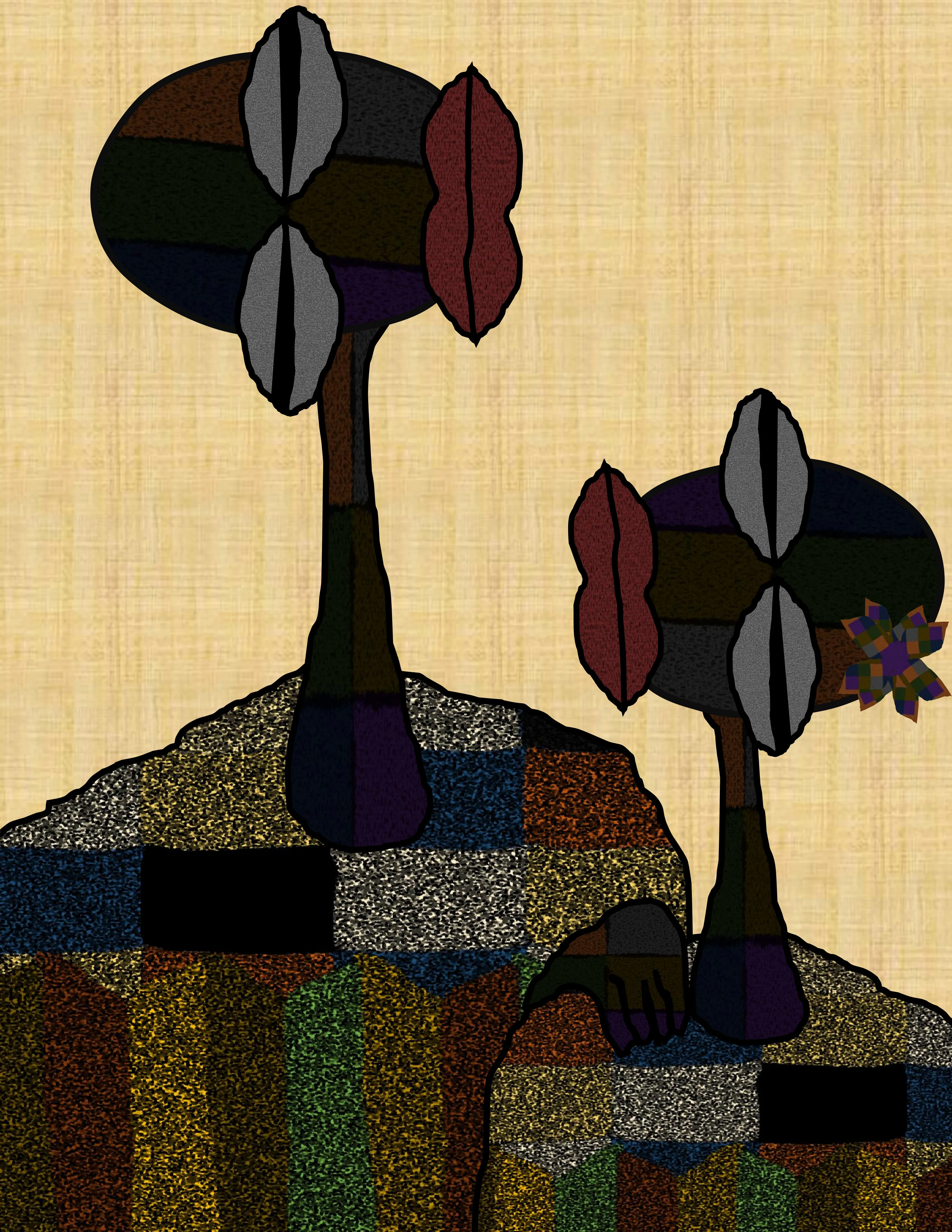 This digital artwork reflects how easy it is for people to trust, hope and even dream despite how bad reality might look. The fantasy world they create for themselves ends up becoming their own actuality.