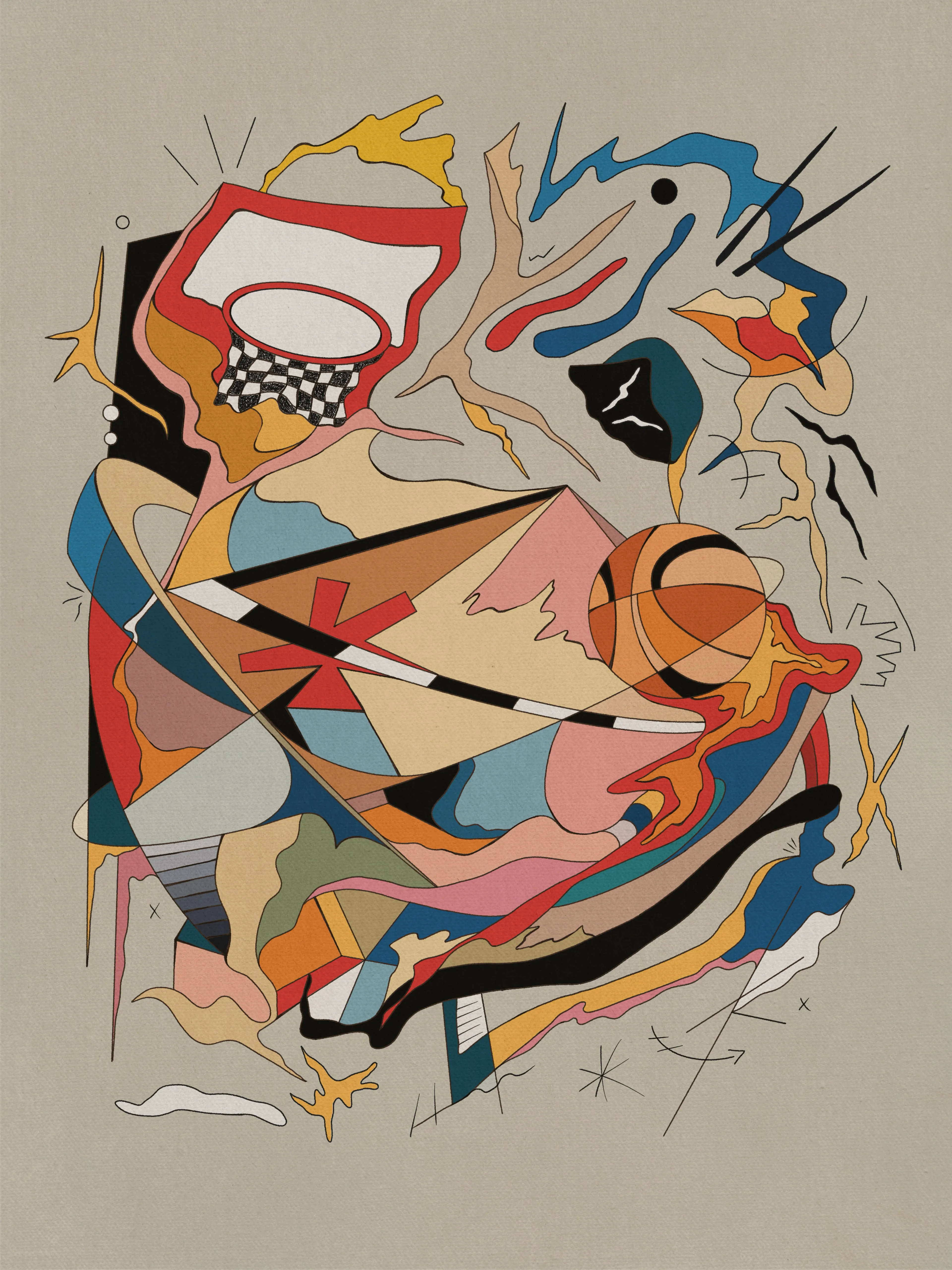 NINFA x Tormius

The Art of Play is a series of 11 abstract pieces, each inspired by a different sport: Fencing, Basketball, Ice Hockey, Bowling, Football, Archery, Skate, Badminton, Baseball, Sailing and Tennis.

The goal is to capture the feeling of movement, tension, and flow behind each game. Every piece is a visual interpretation in my own style which is not figurative but seeks to capture the essence and rhythm.

I wanted to strip away the literal and focus on the energy through shape, color, and composition. Each artwork reflects a kind of motion that lives beyond the rules of the game.