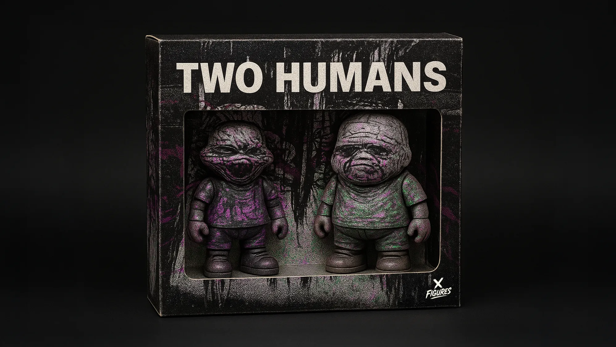 404 gacha figure representations based on the artworks of XCOPY, as imagined by Nuclear Samurai for the Frens & Legends art series. 