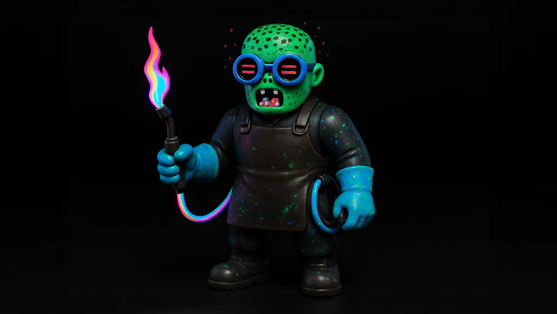 404 gacha figure representations based on the artworks of XCOPY, as imagined by Nuclear Samurai for the Frens & Legends art series. 