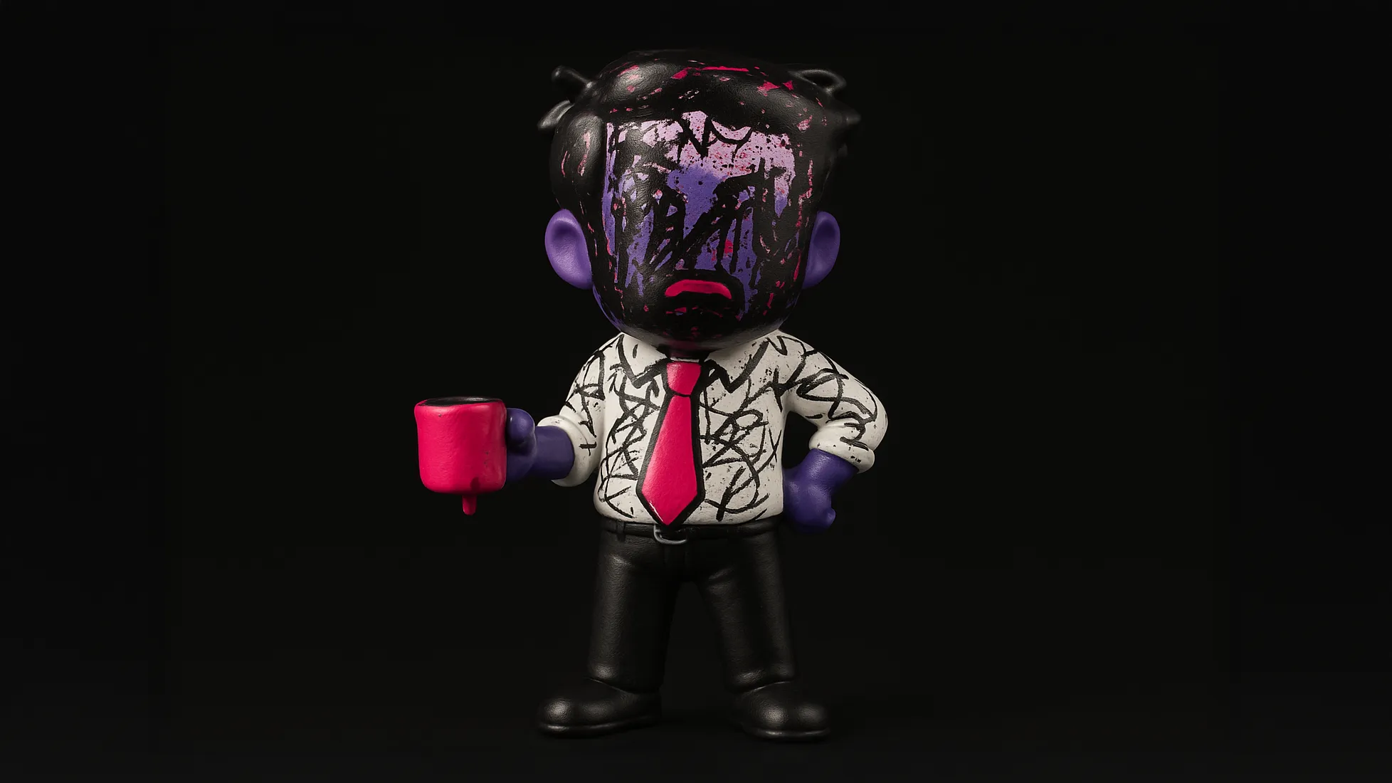 404 gacha figure representations based on the artworks of XCOPY, as imagined by Nuclear Samurai for the Frens & Legends art series. 