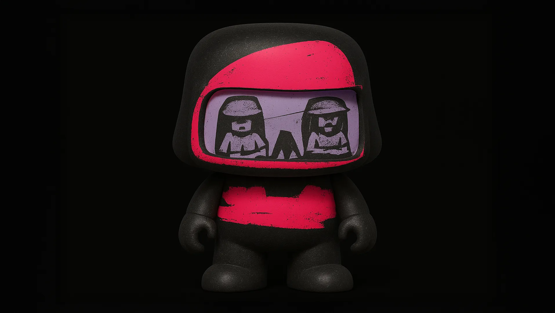 404 gacha figure representations based on the artworks of XCOPY, as imagined by Nuclear Samurai for the Frens & Legends art series. 