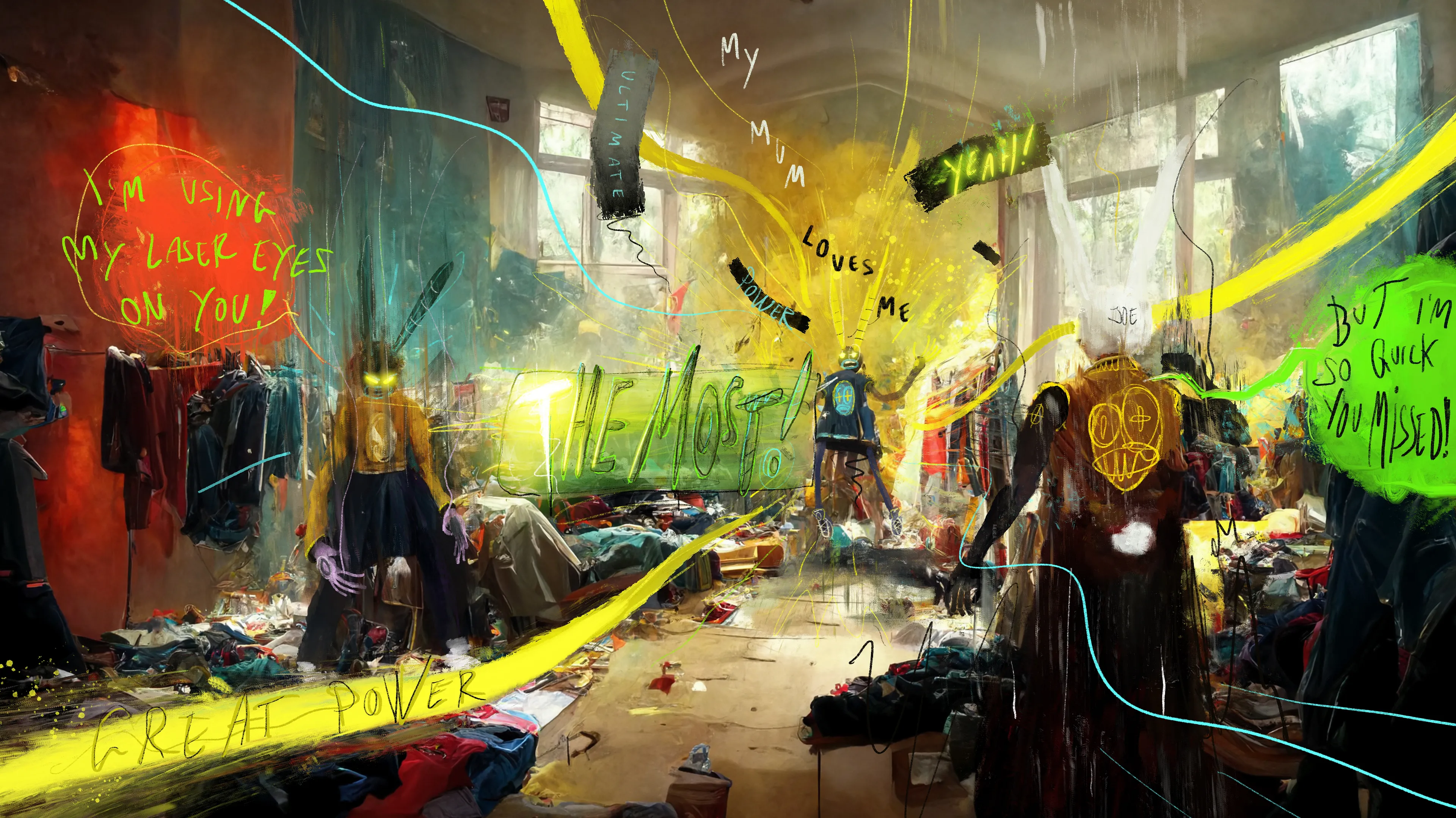 AI & Digital Painting. 16:9 format, 7016 x 3946 px.