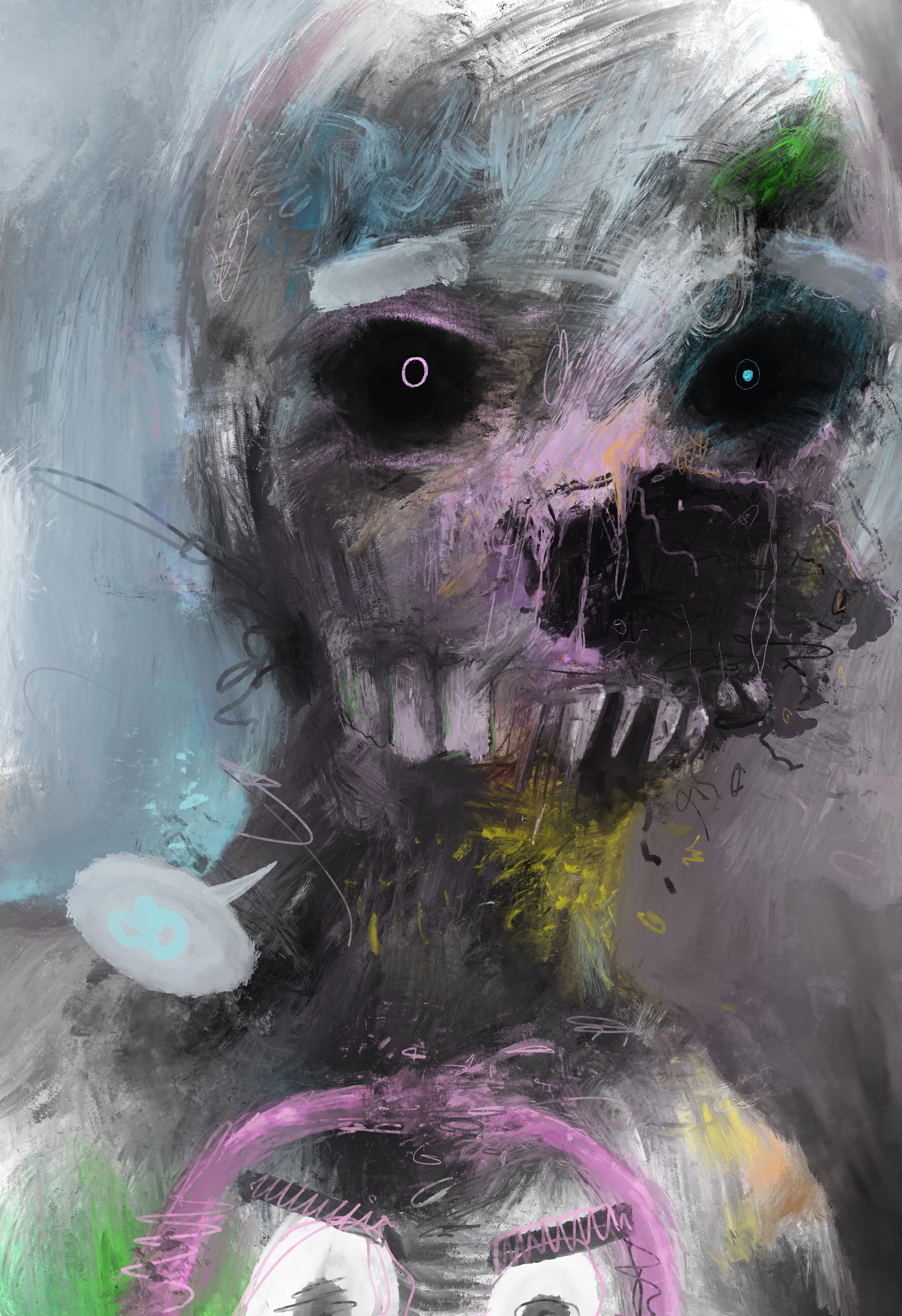 Digital painting.

Comes with Gallery Quality Print.
Shipping & packaging included.

Print only guaranteed for the first buyer.

Printed with Canon Pro 1000 with original inks on 350gsm Hahnemühle Museum Etching paper. Size 420x594mm. 20mm border.

Signed and numbered edition 1 of 1.