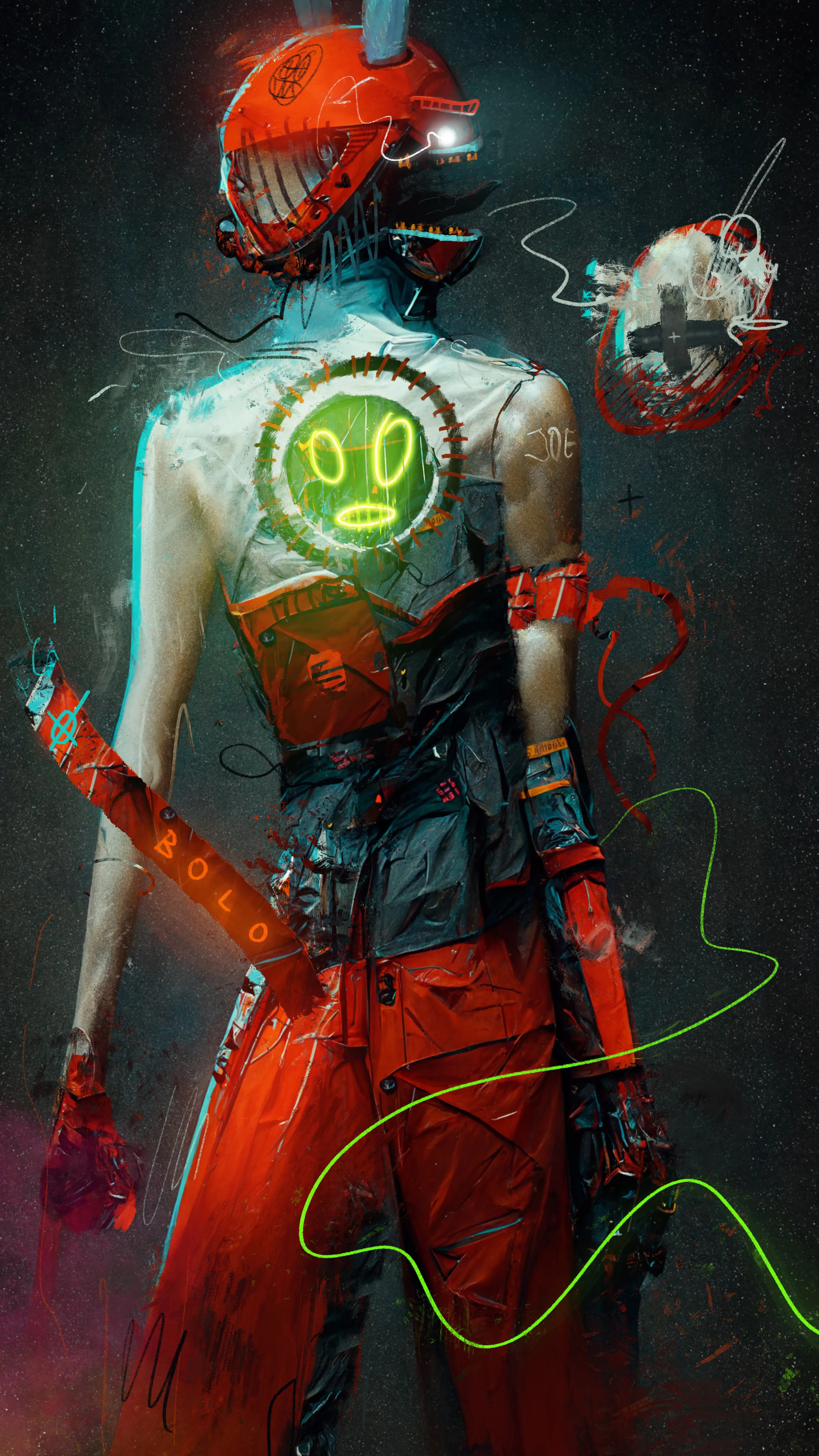 AI & Digital Painting. 16:9 format, 3946 x 7016 px.

A tribute to a collector.  