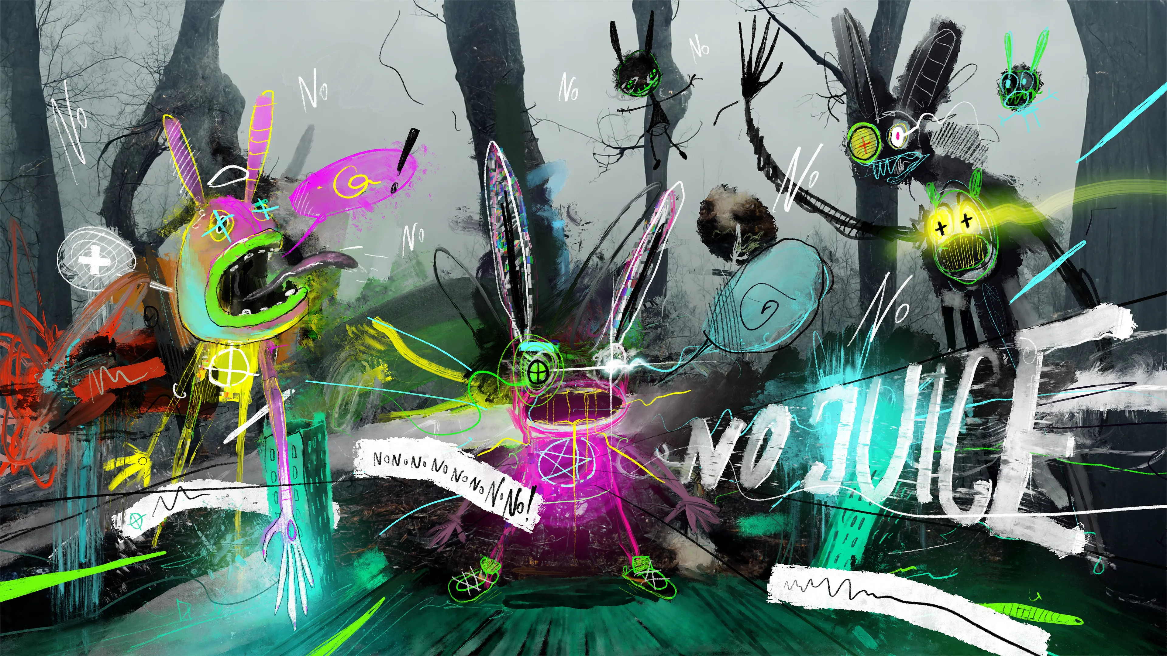 AI & Digital Painting. 16:9 format, 7016 x 3946 px.