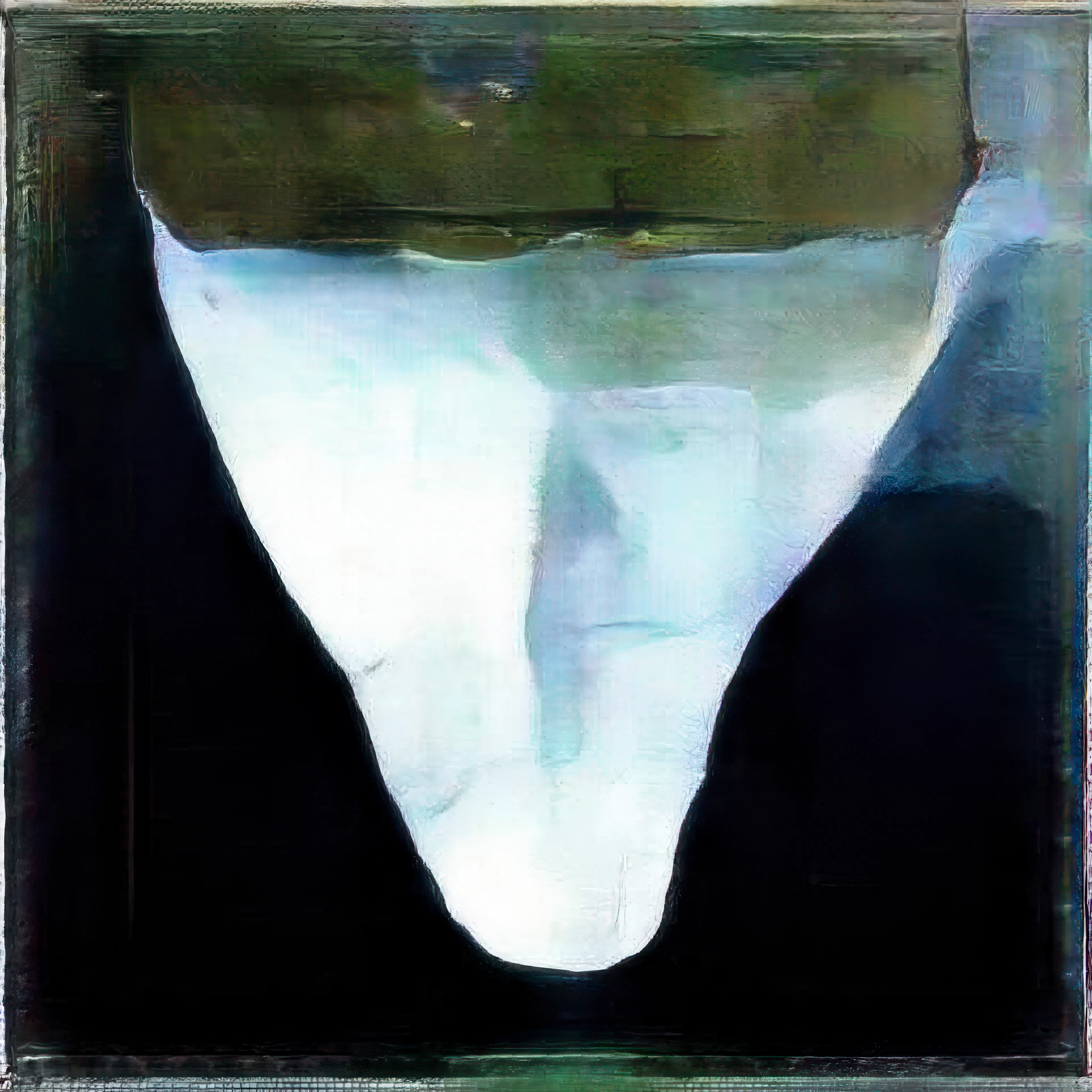 **Neural Abstractions (2016–17)**
Neural Abstractions represents Klingemann’s breakthrough into true AI-assisted image generation, using early deep neural networks to summon surreal new visions. Created in 2016–17, these works grew out of experiments with Plug-and-Play Generative Networks (PPGN), an innovative technique that predates GANs, allowing an AI to generate images by maximizing the outputs of a classifier rather than by direct synthesis. Instead of training a network to draw per se, Klingemann ingeniously trained a suite of custom classifier models (on datasets he curated himself) and then set a generative process to “please” those models. In practice, he fed the network a target concept, not via text prompt, but via a classifier node such as “portrait” or “map”, and the system iteratively adjusted a noise image until the classifier was highly activated.
Rejecting the generic categories bundled with the original PPGN code (which skewed towards dogs and everyday objects), Klingemann plugged in his own bespoke categories. He hand-sorted tens of thousands of images, from vintage album covers to 19th-century book illustrations to even erotic photographs, into conceptual groupings, training neural nets to recognize these themes. In doing so, he effectively hacked the generative process to follow the peculiar contours of his personal datasets. The resulting images, which he termed “Neural Abstractions,” are richly ambiguous. Hints of familiar shapes, a silhouette that could be a reclining nude or the glint of an eye, dissolve into painterly washes of color and texture. The AI seems to grope toward forms without ever fully resolving them, offering a “base understanding of composition and interesting colors” while birthing proto-figures that hover on the brink of recognition.
Because the raw outputs were modest in size and clarity, a limitation of 2016-era networks, Klingemann devised a novel post-processing step that would become a hallmark of his style: transhancement. This custom technique fed the low-resolution neural outputs into a secondary pix2pix-based model that upscaled and hallucinated extra detail, layer by layer. Unlike traditional upscaling which merely smooths or interpolates, transhancement exaggerates the AI’s own artifacts, creating “beautiful convolutional artifacts” and razor-sharp edges that amplify the image’s uncanny character. By repeatedly doubling an image’s size, Klingemann transformed a 256px blurry apparition into a large, crisply freakish tableau.
The artifacts - glitchy striations, bizarre textures - are not flaws but the very soul of the work, imbuing it with an otherworldly, hallucinatory quality. In Neural Abstractions, one discerns a machine dreaming aloud, as if it were trying to reconstruct reality from only half-remembered shapes. This series solidified Klingemann’s status as a pioneer of AI art, establishing an aesthetic of ambiguity and unpredictability that remains “uniquely computational yet deeply human.”
