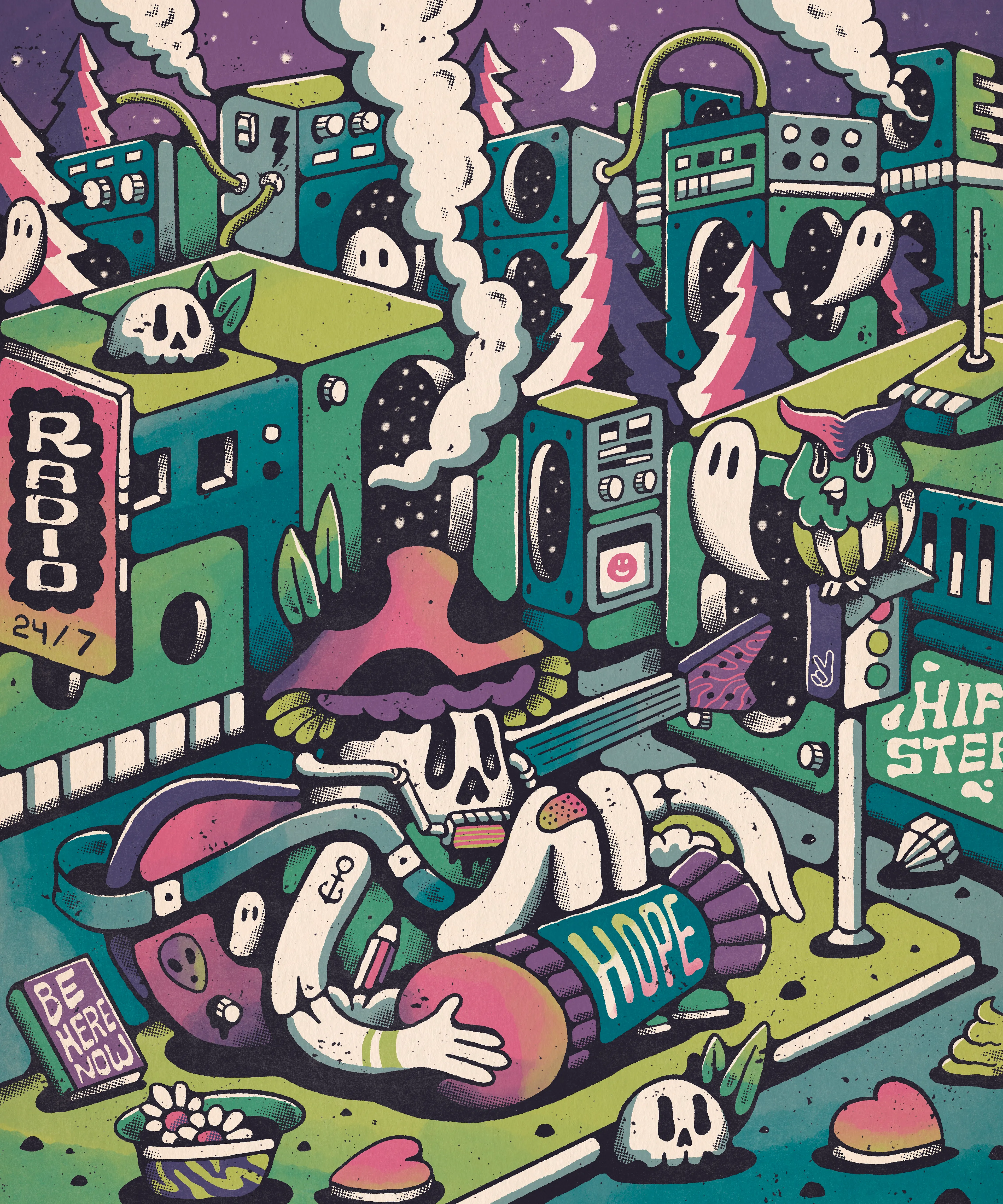 " He pursuit his dream to entertain the world, in big city that never sleep "

The Shroomsical Col.
JPEG | 2022