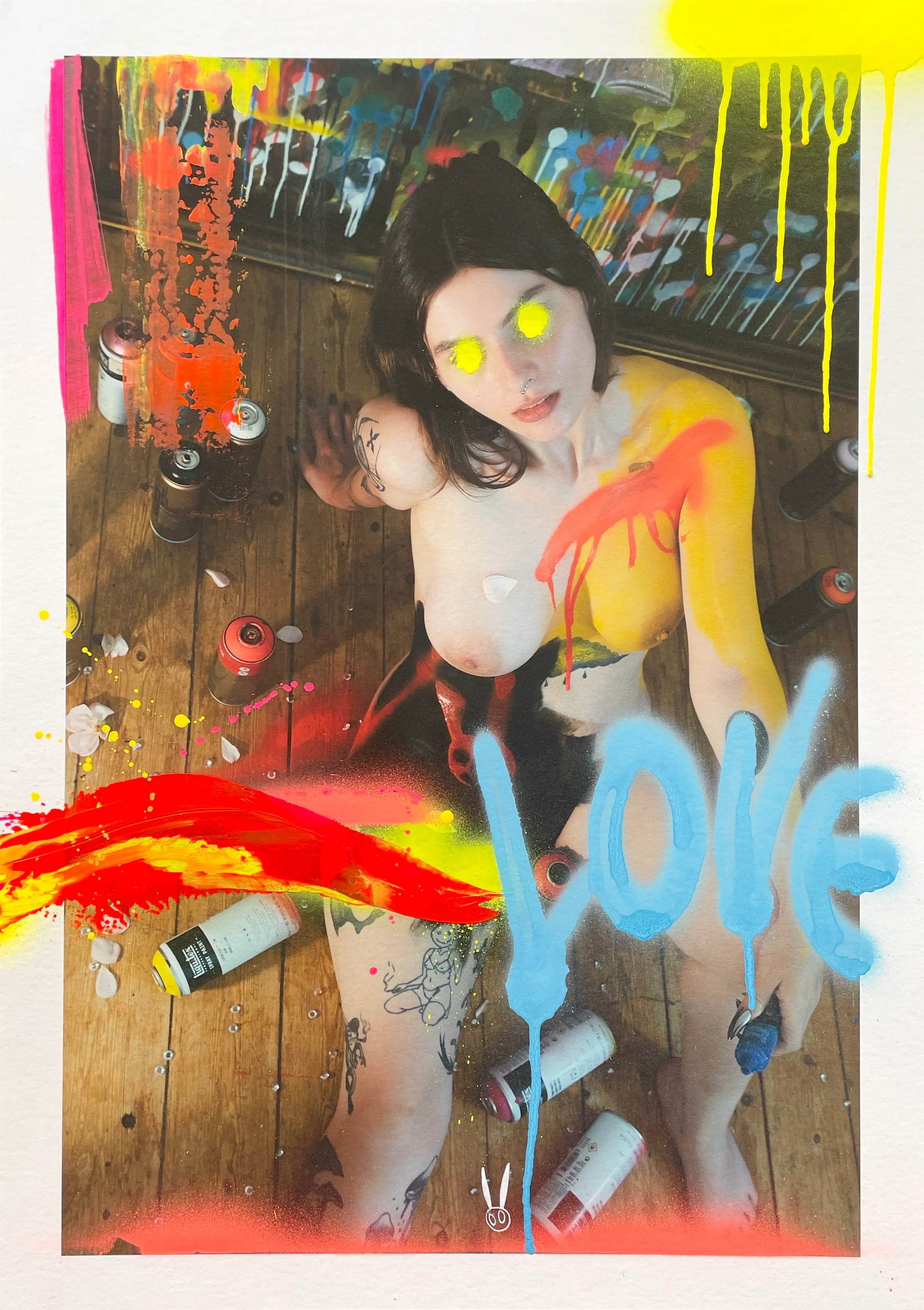 Photography & Acrylic Paint

Collab between KnastKunst & Custom Horror

Includes the original physical artwork on Giclée print (420x594mm)
Printed on premium Hahnemühle paper
Shipping & packaging included

Note: The physical piece is only guaranteed for the first owner.