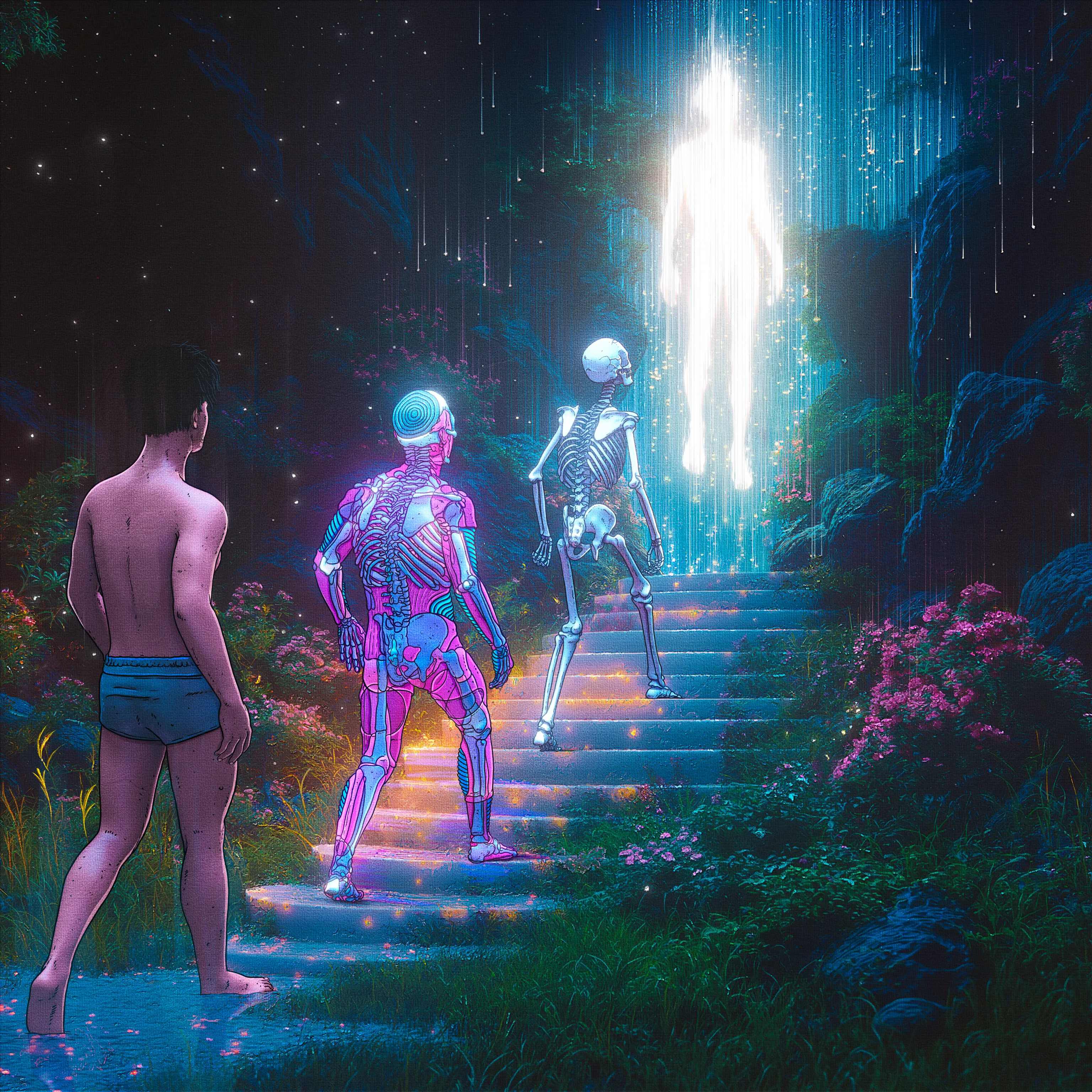 Climb the path of shedding selves.