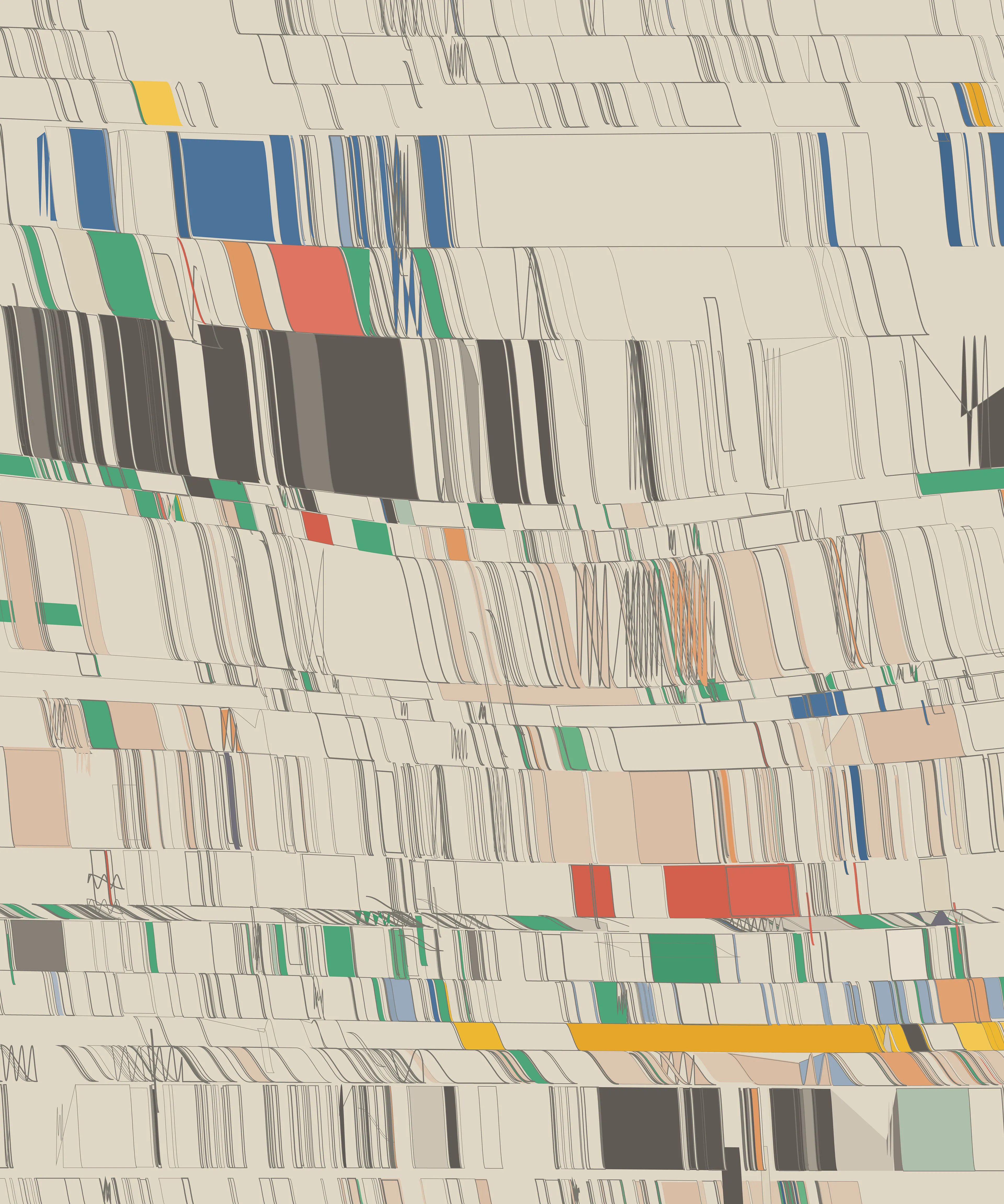Careless and Well-Intentioned is a series of four unique iterations, plus an artist's proof, produced from a single generative algorithm.

Artist: Tyler Hobbs  
Year: 2022  
Medium: Algorithmic Design  
Dimensions: 15000 x 18000 px

Ownership of this NFT entitles the holder to purchase a signed, high quality print and source code print-out from Tyler Hobbs for a reasonable fee.
