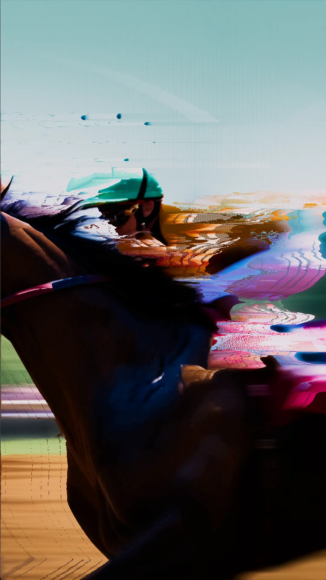 Photo Finish

Photo Finish explores the impact of technological progress, in concrete AI, and its influence on visual culture, featuring the horse as a central symbol. The artwork references its historical significance in the work of Muybridge, where the horse served as an object for capturing the passage of time with photography, and ultimately led to the development of motion pictures.

In situations where the naked eye cannot determine the winner of a race, a photo or video taken at the finish line is often used for a more accurate assessment. Race photography has continuously evolved since its inception, from single-exposure photo finishes to motion picture cameras and advanced digital cameras that use 1-dimensional array sensors to capture 1-pixel-wide sequential images of the finish line. Photo Finish explores the introduction of new technological players in the visual production process, specifically focusing on AI-generated images of horse races. 

The artwork is created in two steps: first, an AI model trained on actual race photos generates a speed photo of a horse race; second, the pixels of the AI-generated image are dismantled and reorganized, reinstilling a sense of velocity. 

More info at Expanded.art

https://www.expanded.art/exhibitions/algorithmic-empathy