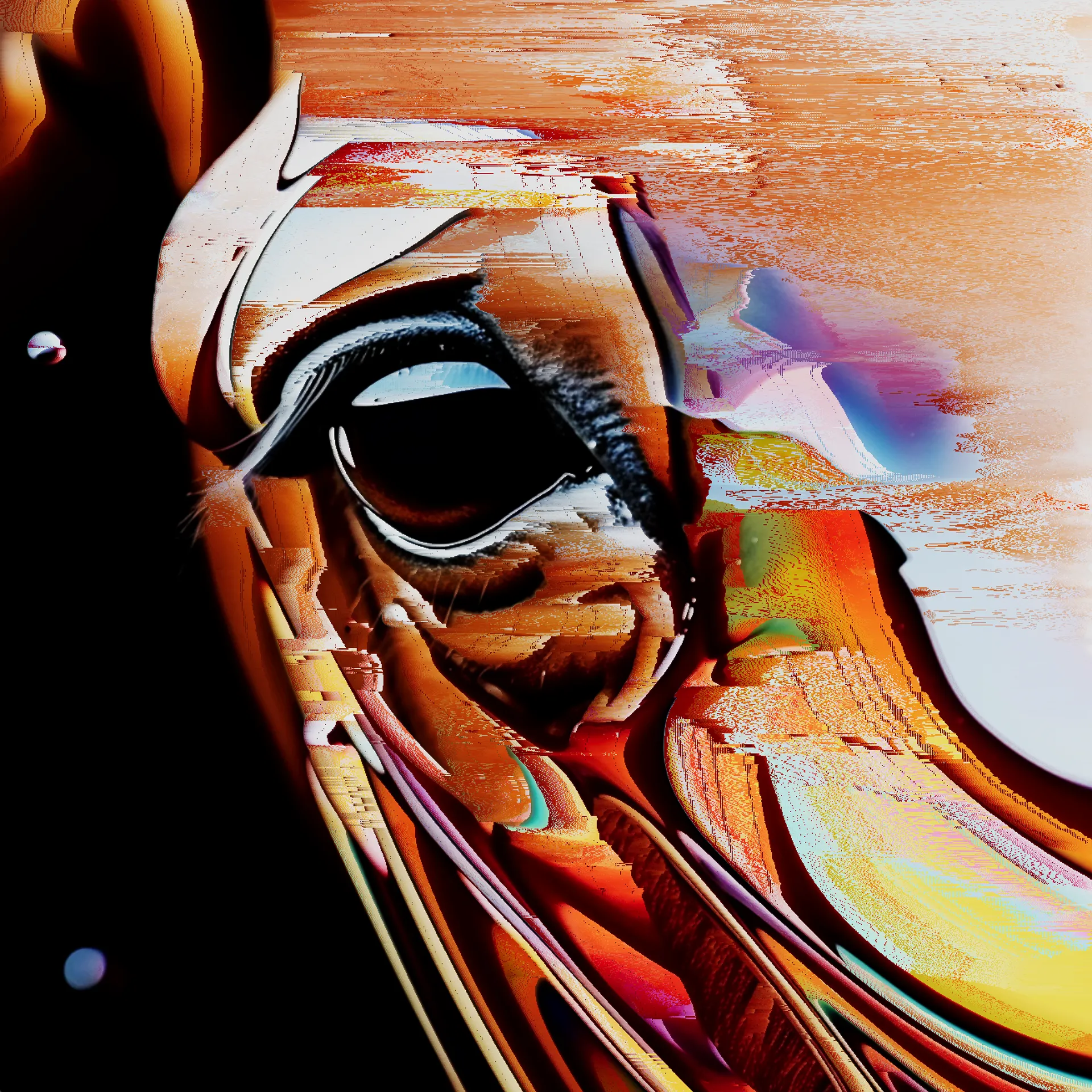 Photo Finish

Photo Finish explores the impact of technological progress, in concrete AI, and its influence on visual culture, featuring the horse as a central symbol. The artwork references its historical significance in the work of Muybridge, where the horse served as an object for capturing the passage of time with photography, and ultimately led to the development of motion pictures.

In situations where the naked eye cannot determine the winner of a race, a photo or video taken at the finish line is often used for a more accurate assessment. Race photography has continuously evolved since its inception, from single-exposure photo finishes to motion picture cameras and advanced digital cameras that use 1-dimensional array sensors to capture 1-pixel-wide sequential images of the finish line. Photo Finish explores the introduction of new technological players in the visual production process, specifically focusing on AI-generated images of horse races. 

The artwork is created in two steps: first, an AI model trained on actual race photos generates a speed photo of a horse race; second, the pixels of the AI-generated image are dismantled and reorganized, reinstilling a sense of velocity. 

More info at Expanded.art

https://www.expanded.art/exhibitions/algorithmic-empathy