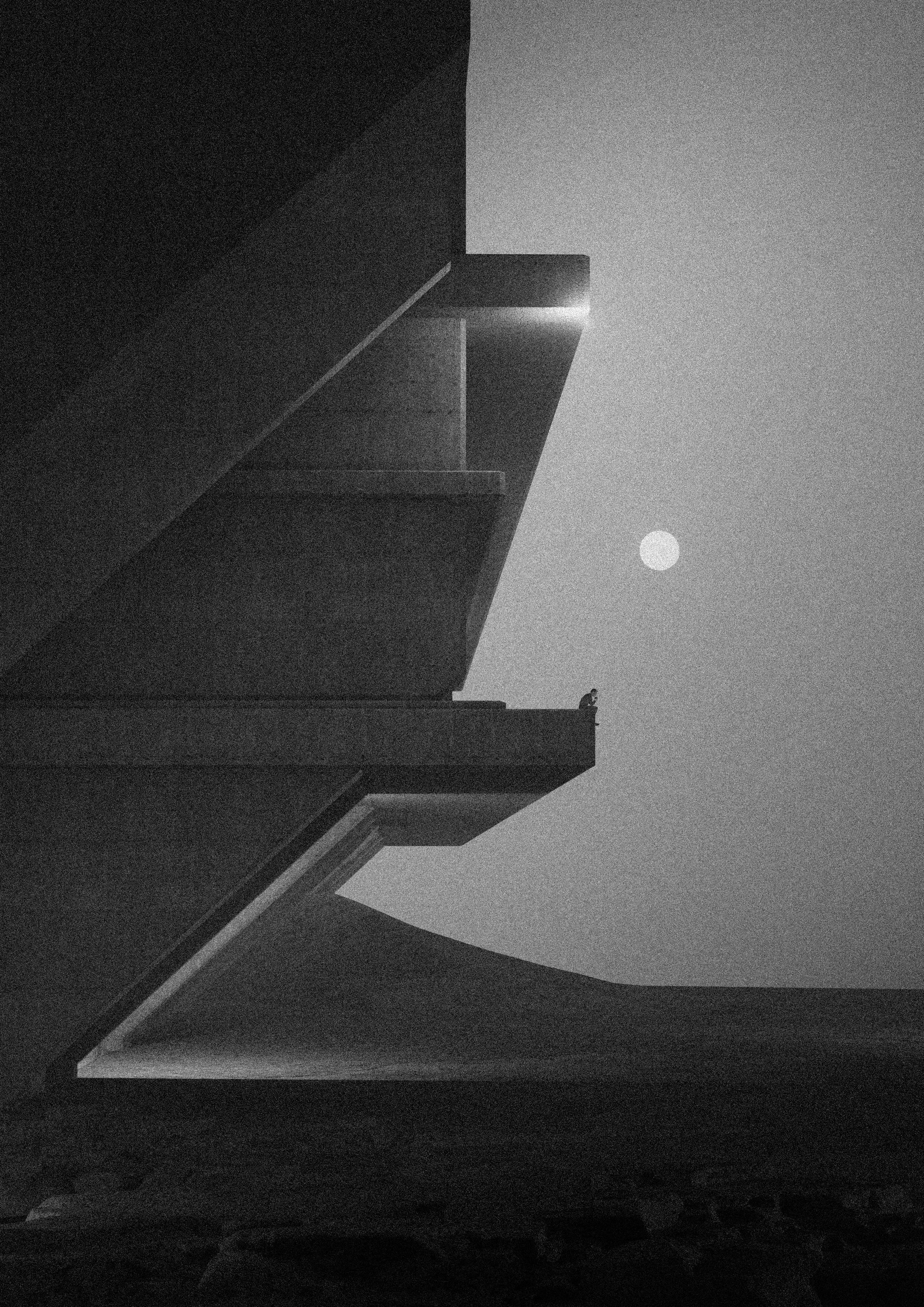 Haunting memories, towering shadows.