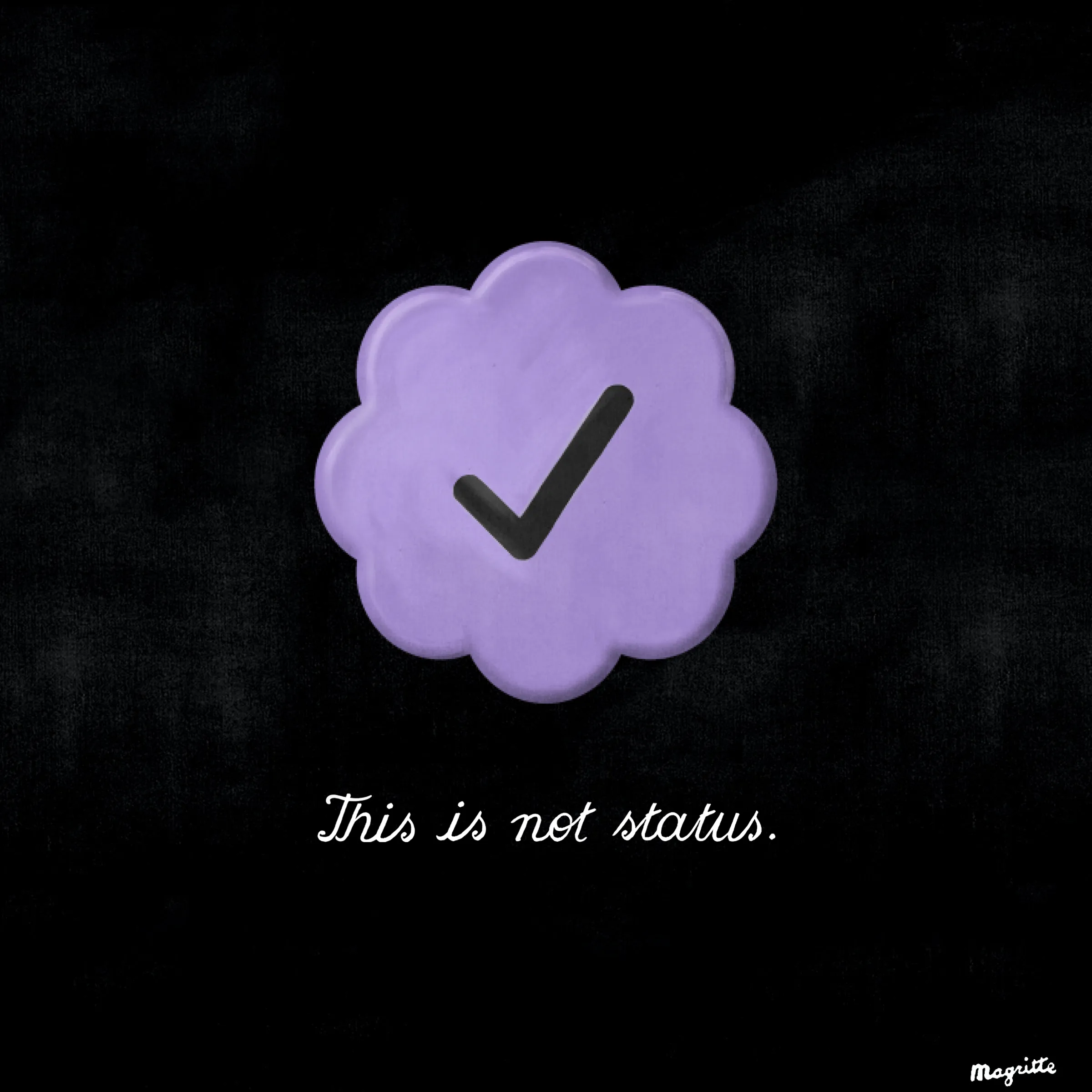 The Treachery Of Status Symbols. René Magritte x Jack Butcher