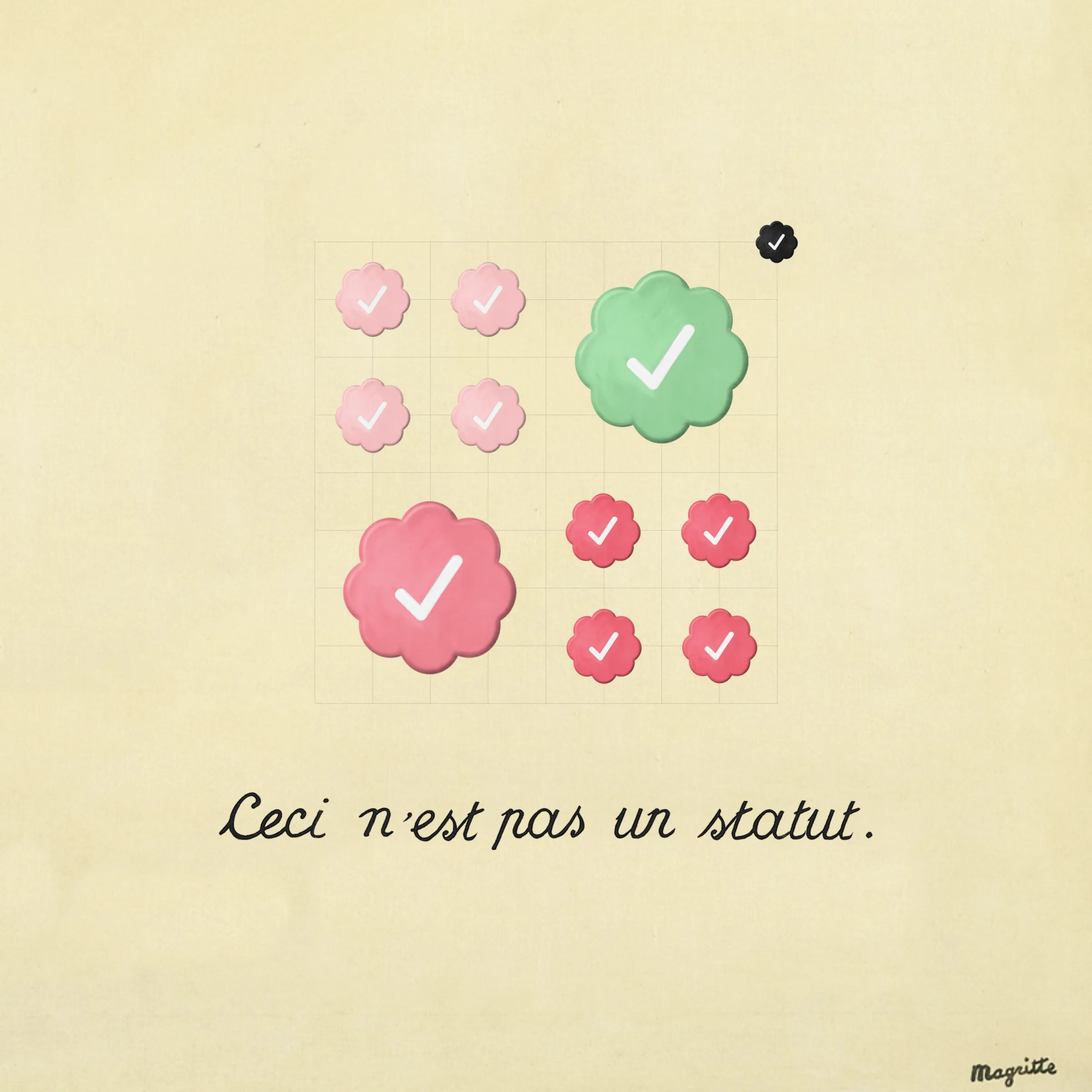 The Treachery Of Status Symbols. René Magritte x Jack Butcher