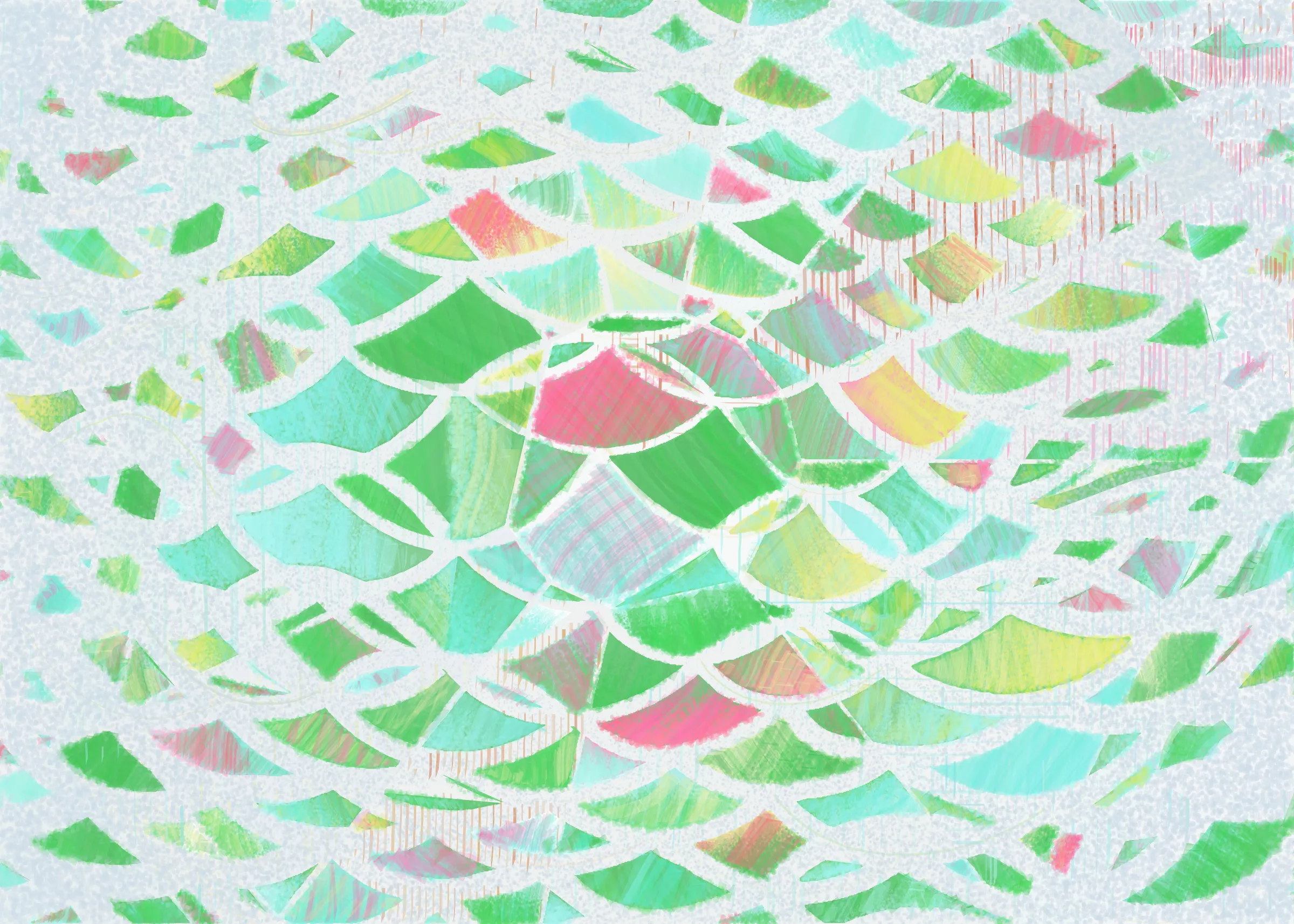**Drifting Dreams** is a generative art system that captures bittersweet moments along journeys to dreams.

You can feel the river rushing, the wind screaming, and thunder lighting up the sky: the storm is about to take over. But if you look closer, it is also a wonderland filled with dazzling rainbows, comforting warmth, and hope.

It is a journey worth remembering.