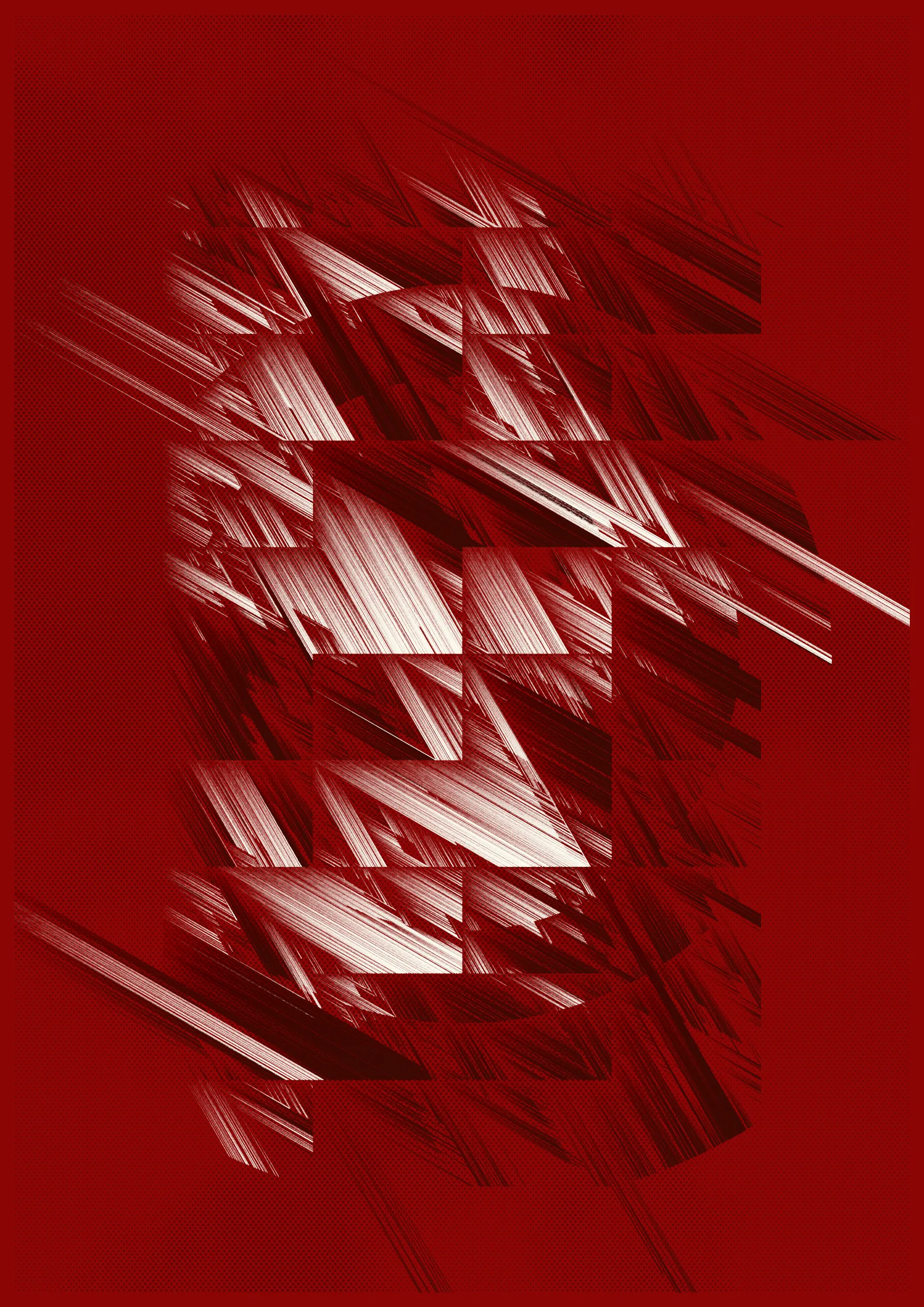 This generative algorithm explores the geometric theme of non-intersecting line segments. In short: no two lines in this design are allowed to cross each other. By incorporating various boundaries and shapes, constraining line angles, adjusting line density and applying several other techniques, a wide range of intricate compositions is produced.

The inability to truly connect can be interpreted as a metaphor for modern day life where we are flooded with digital means of communication but often struggle or fail to connect on a deeper, interpersonal level. This project thus reflects on the paradoxical nature of our increasingly interconnected yet isolated existence.

Using the keys numbered 1 to 4, you can export high-resolution files in sizes from A1 to A4 for printing at 300 dpi.  Please be patient while the exports render. The success of the export may depend on your hardware configuration. If larger sizes fail to render, try exporting smaller sizes.