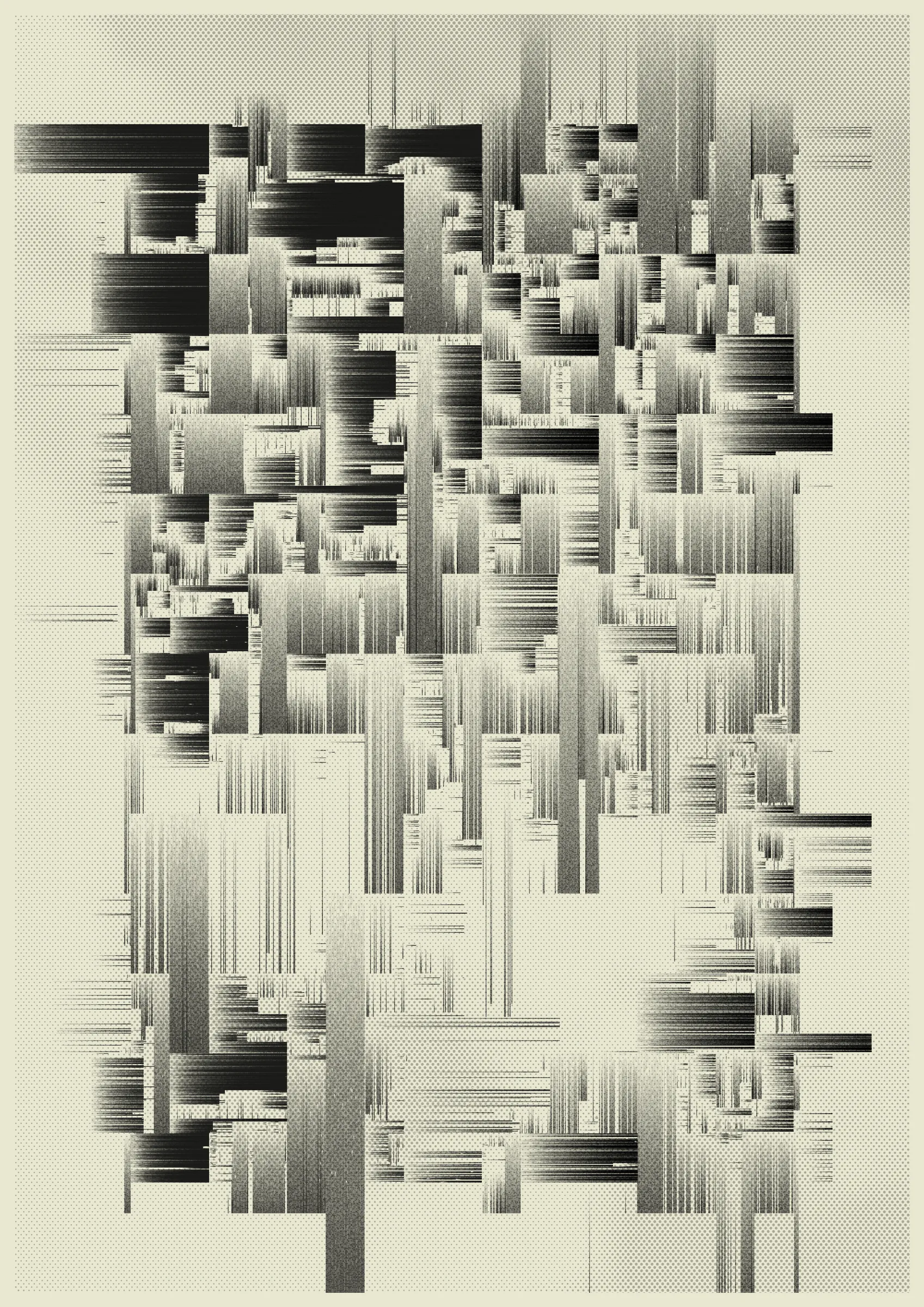 This generative algorithm explores the geometric theme of non-intersecting line segments. In short: no two lines in this design are allowed to cross each other. By incorporating various boundaries and shapes, constraining line angles, adjusting line density and applying several other techniques, a wide range of intricate compositions is produced.

The inability to truly connect can be interpreted as a metaphor for modern day life where we are flooded with digital means of communication but often struggle or fail to connect on a deeper, interpersonal level. This project thus reflects on the paradoxical nature of our increasingly interconnected yet isolated existence.

Using the keys numbered 1 to 4, you can export high-resolution files in sizes from A1 to A4 for printing at 300 dpi.  Please be patient while the exports render. The success of the export may depend on your hardware configuration. If larger sizes fail to render, try exporting smaller sizes.