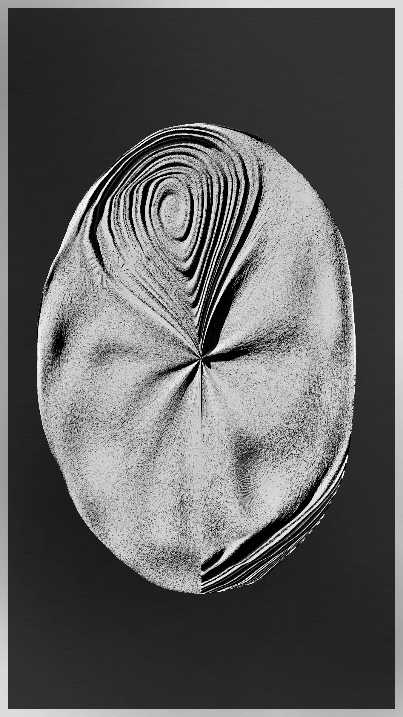 "Discover a world beyond our own with the Petrography Case." This artwork invites viewers to explore a plaster relief contained within, reminiscent of the rugged surface of the moon. The intricate texture and details of the relief draw the viewer in on a journey of discovery. The Petrography Case serves as a window into a world of imagination, a testament to the power of art to transport us to new and exciting places. Come and see what secrets the Petrography Case holds..