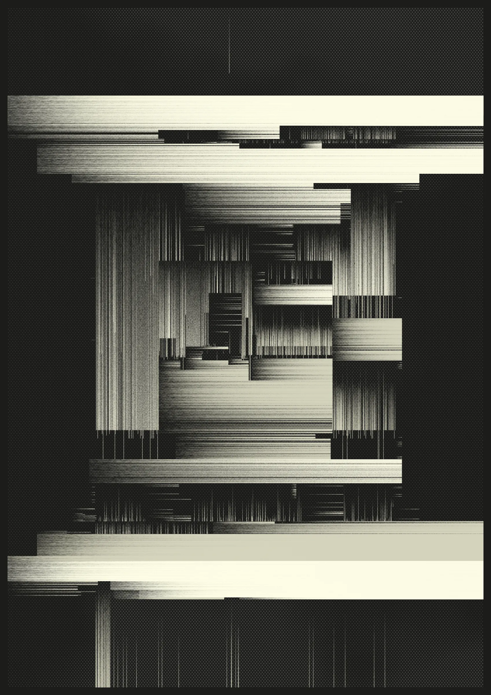 This generative algorithm explores the geometric theme of non-intersecting line segments. In short: no two lines in this design are allowed to cross each other. By incorporating various boundaries and shapes, constraining line angles, adjusting line density and applying several other techniques, a wide range of intricate compositions is produced.

The inability to truly connect can be interpreted as a metaphor for modern day life where we are flooded with digital means of communication but often struggle or fail to connect on a deeper, interpersonal level. This project thus reflects on the paradoxical nature of our increasingly interconnected yet isolated existence.

Using the keys numbered 1 to 4, you can export high-resolution files in sizes from A1 to A4 for printing at 300 dpi.  Please be patient while the exports render. The success of the export may depend on your hardware configuration. If larger sizes fail to render, try exporting smaller sizes.